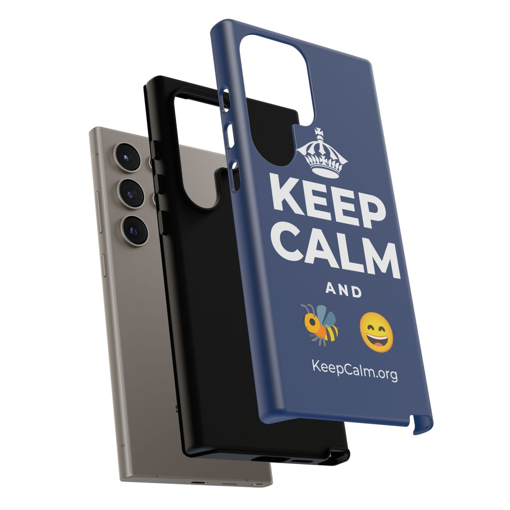 KEEP CALM AND 🐝 😄 Phone Case