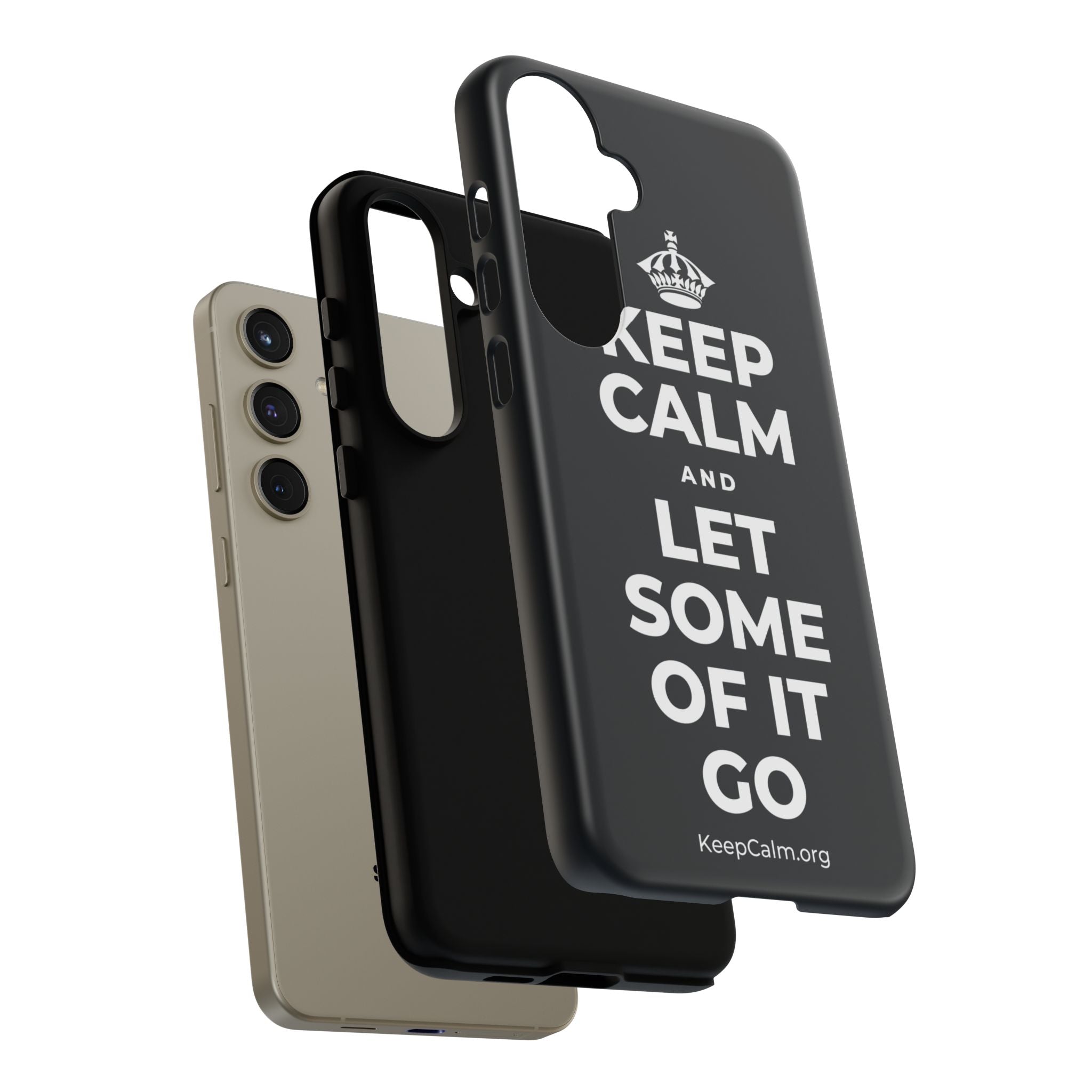 KEEP CALM AND LET SOME OF IT GO Phone Case (Dark)