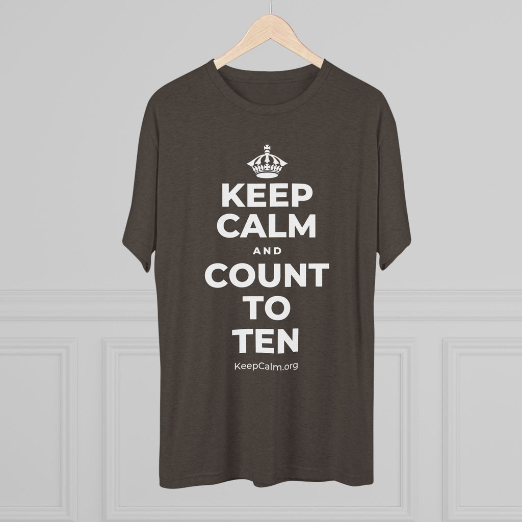 KEEP CALM AND COUNT TO TEN Tri-Blend Tee