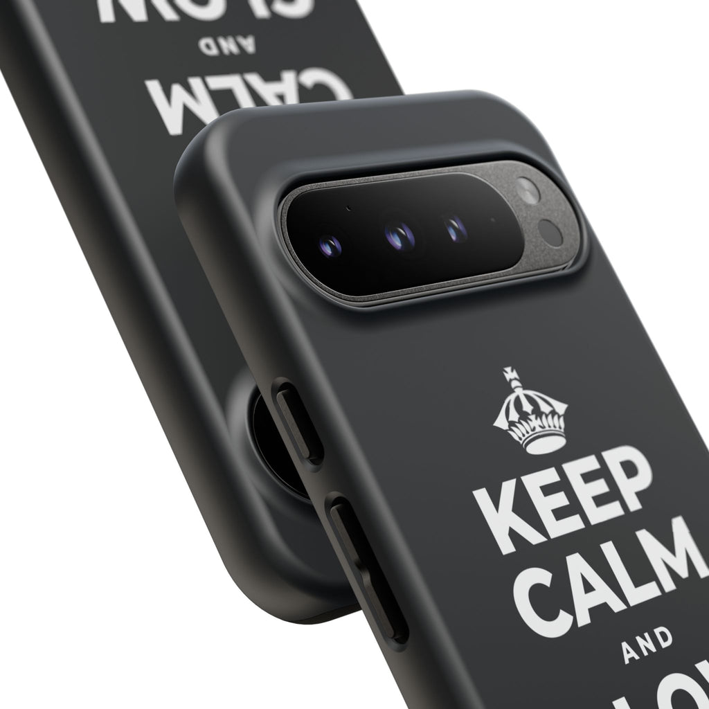 KEEP CALM AND GLOW TOGETHER Phone Case (Dark)