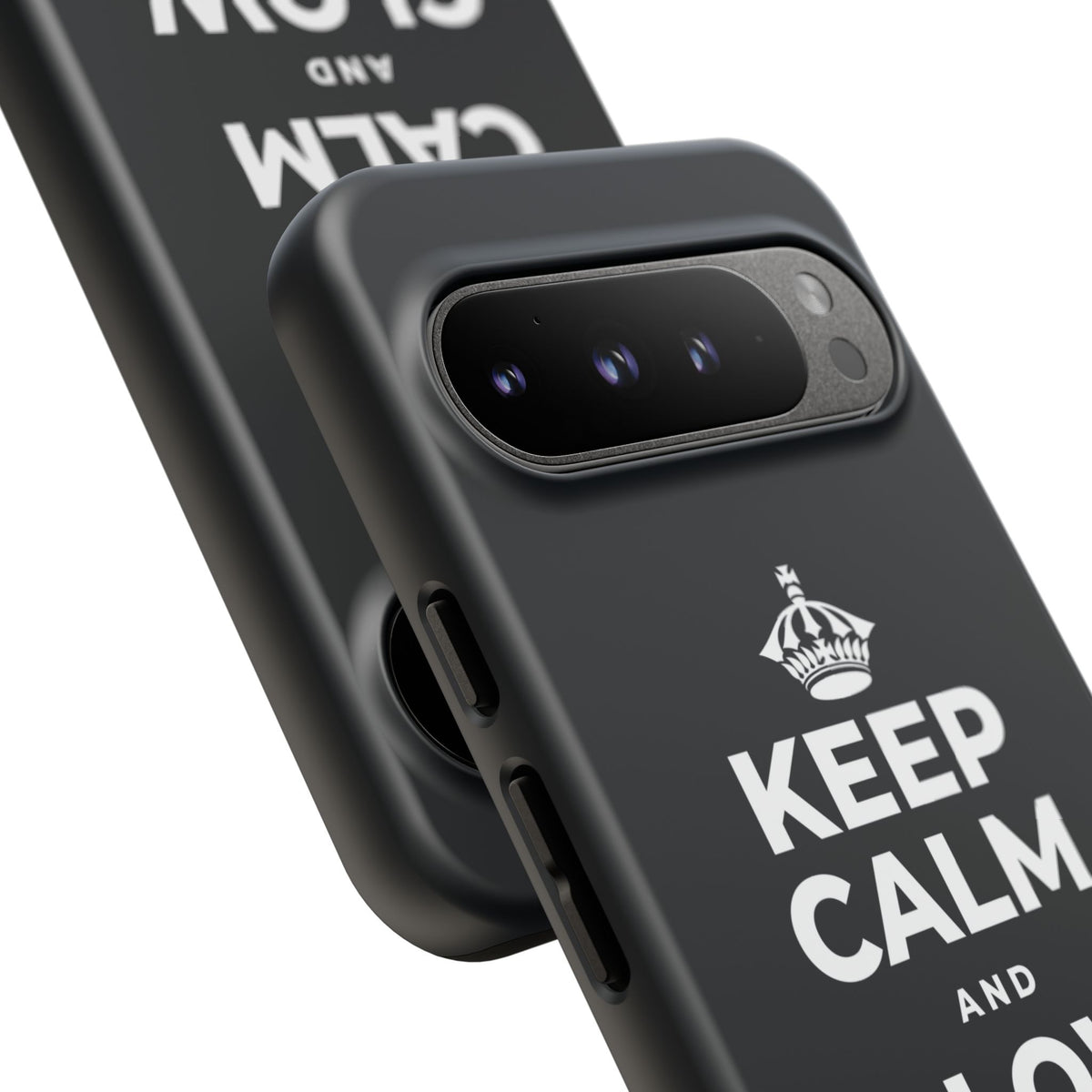 KEEP CALM AND GLOW TOGETHER Phone Case (Dark)