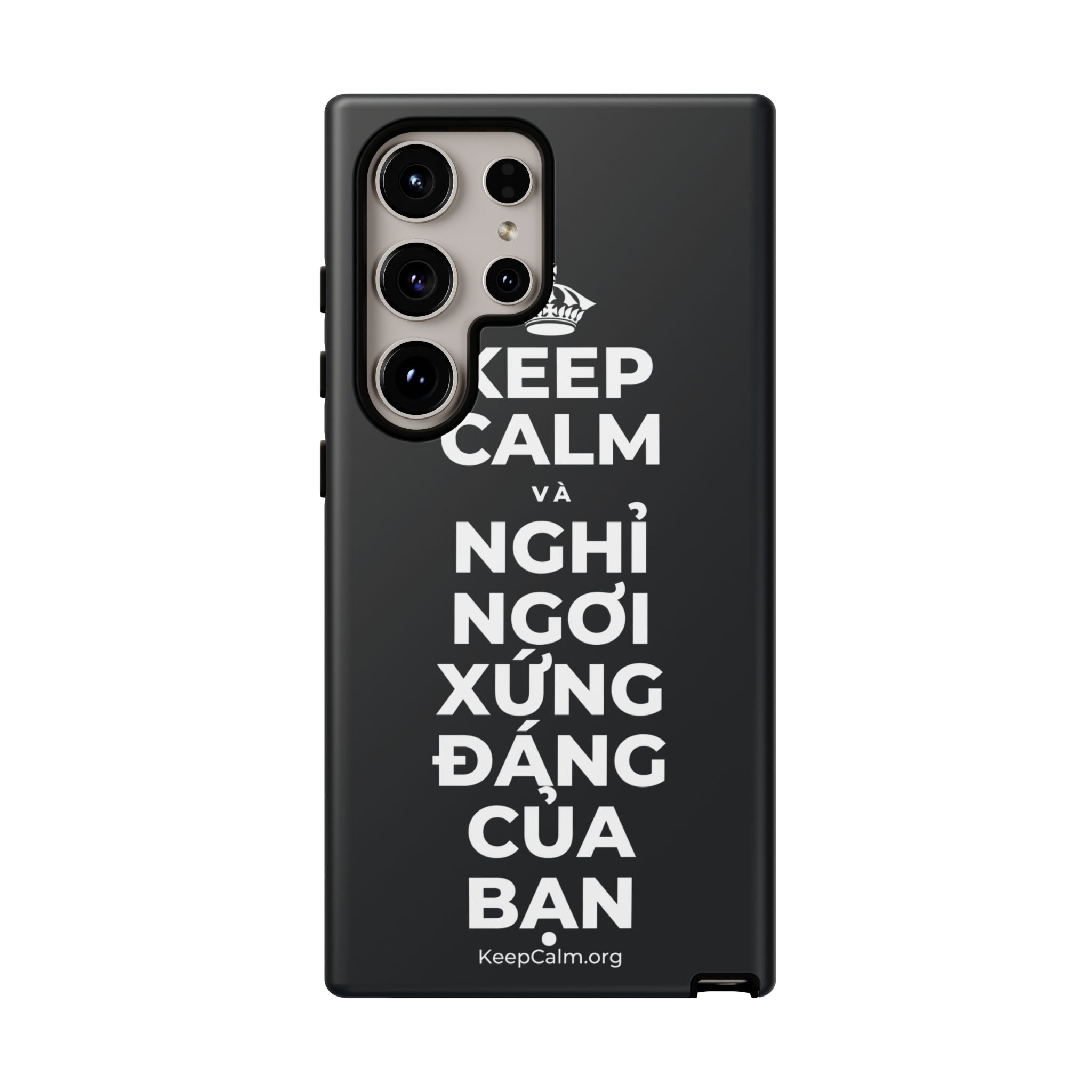 KEEP CALM VÀ NGHỈ NGƠI XỨNG ĐÁNG CỦA BẠN Phone Case (Dark)