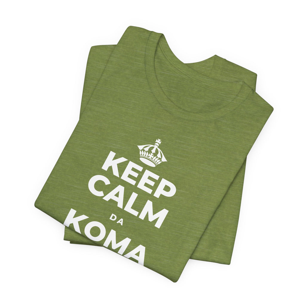 KEEP CALM DA KOMA YANAYIN HUTUN MAKO T-Shirt (Baby Blue–Silver)
