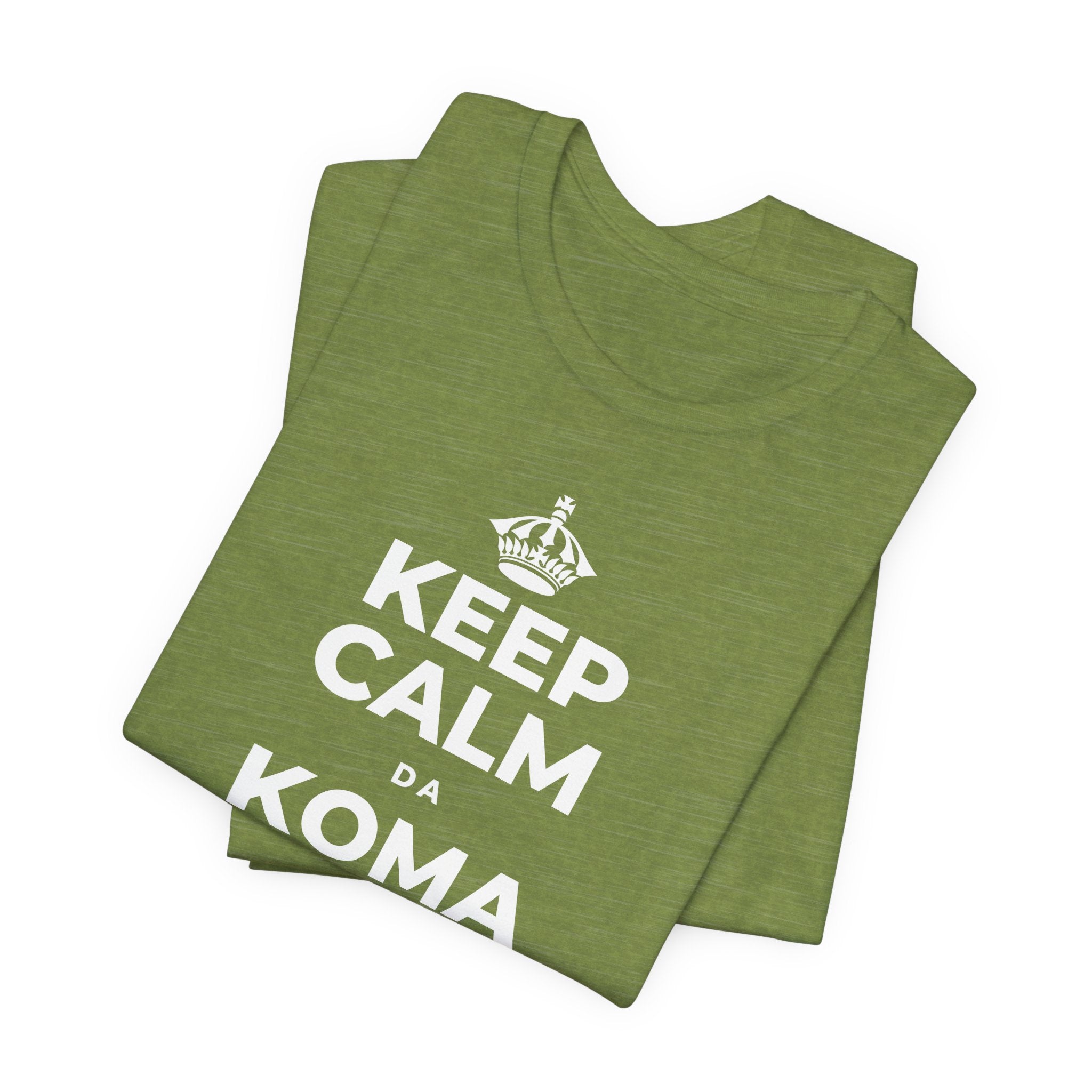 KEEP CALM DA KOMA YANAYIN HUTUN MAKO T-Shirt (Baby Blue–Silver)