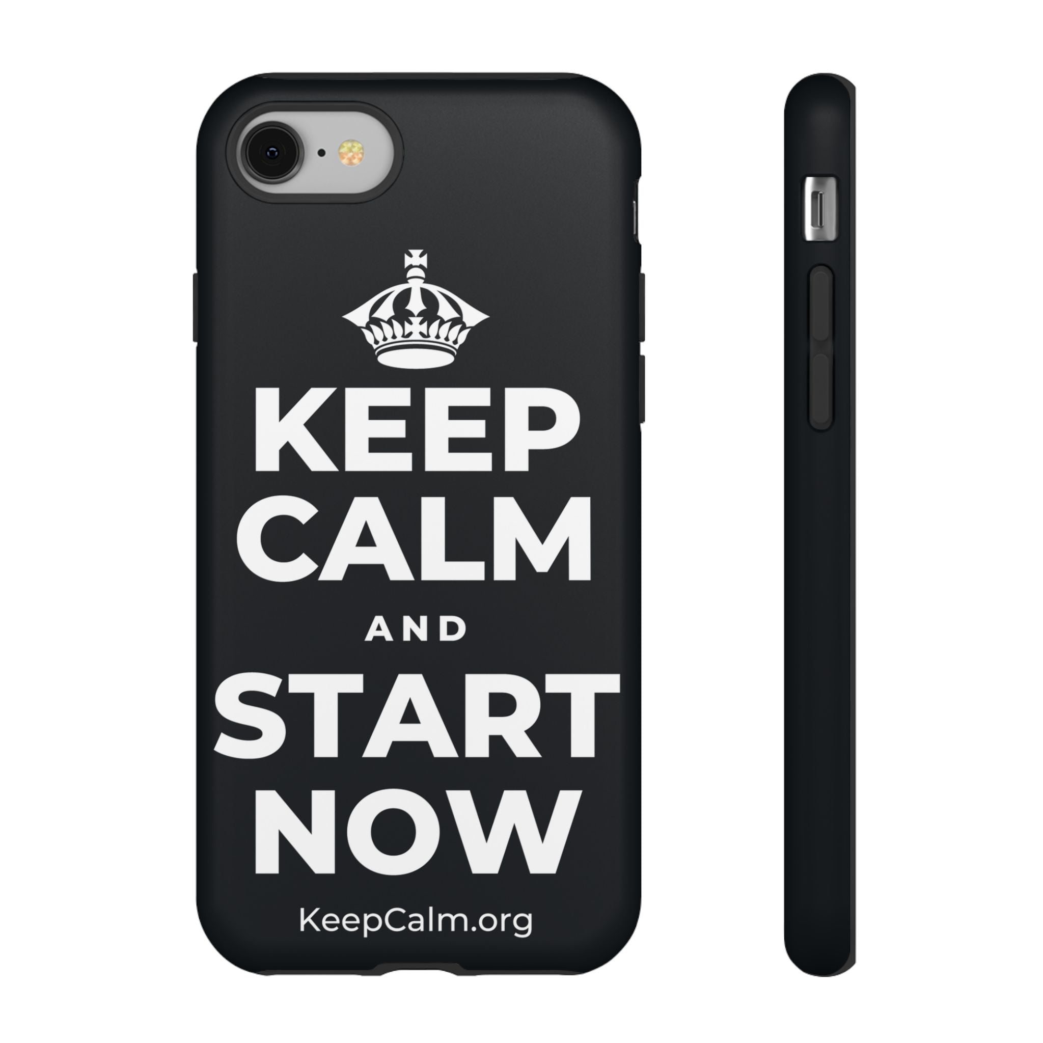 KEEP CALM AND START NOW Phone Case (Dark)