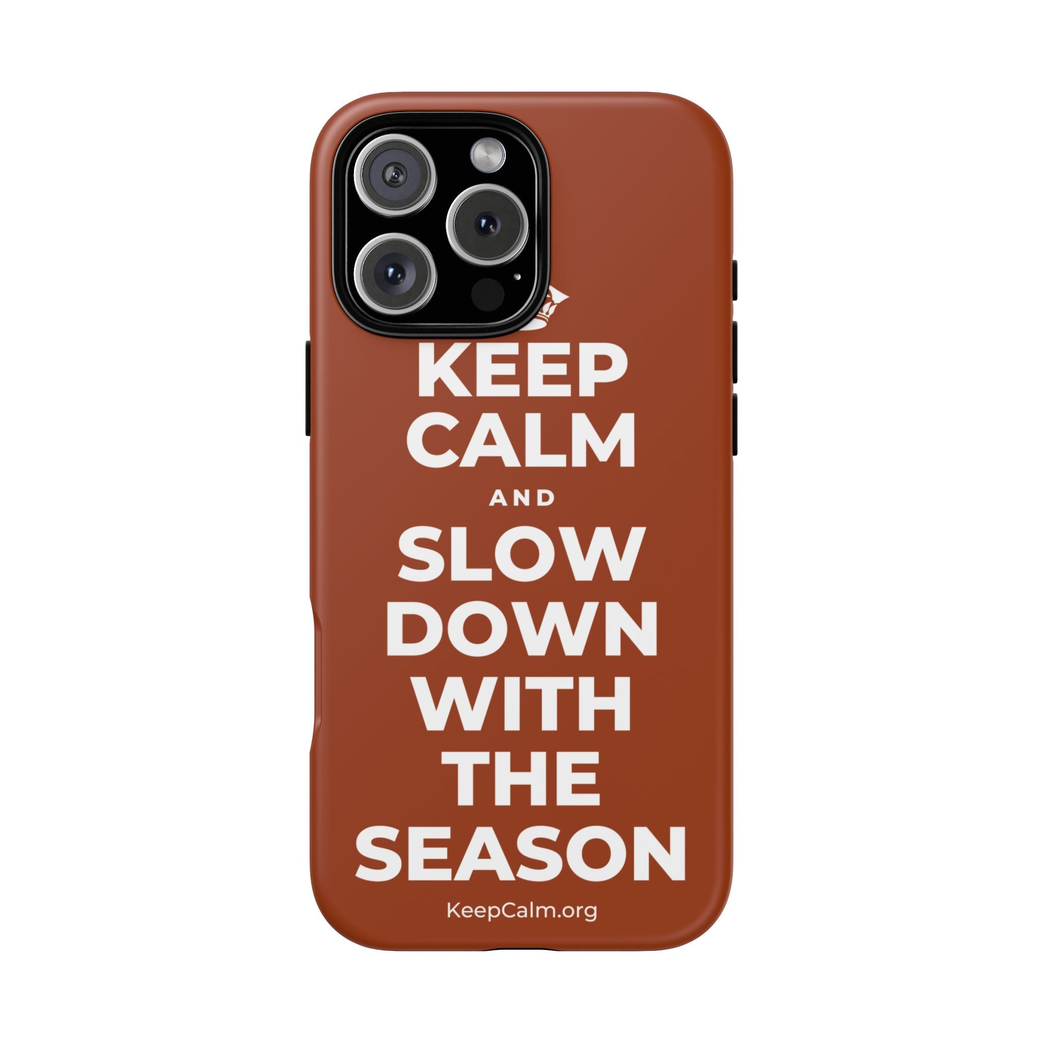 KEEP CALM AND SLOW DOWN WITH THE SEASON Phone Case