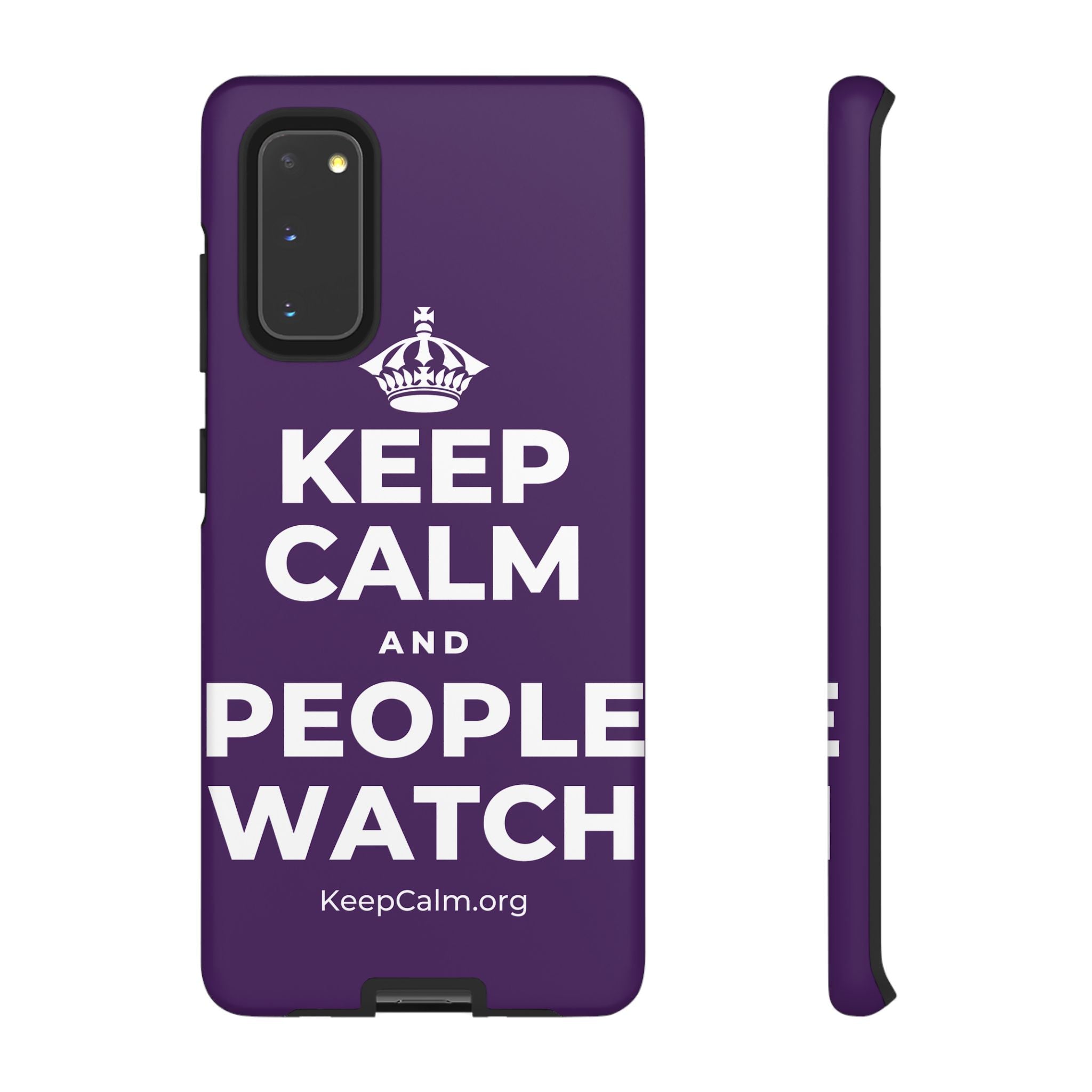 KEEP CALM AND PEOPLE WATCH Phone Case