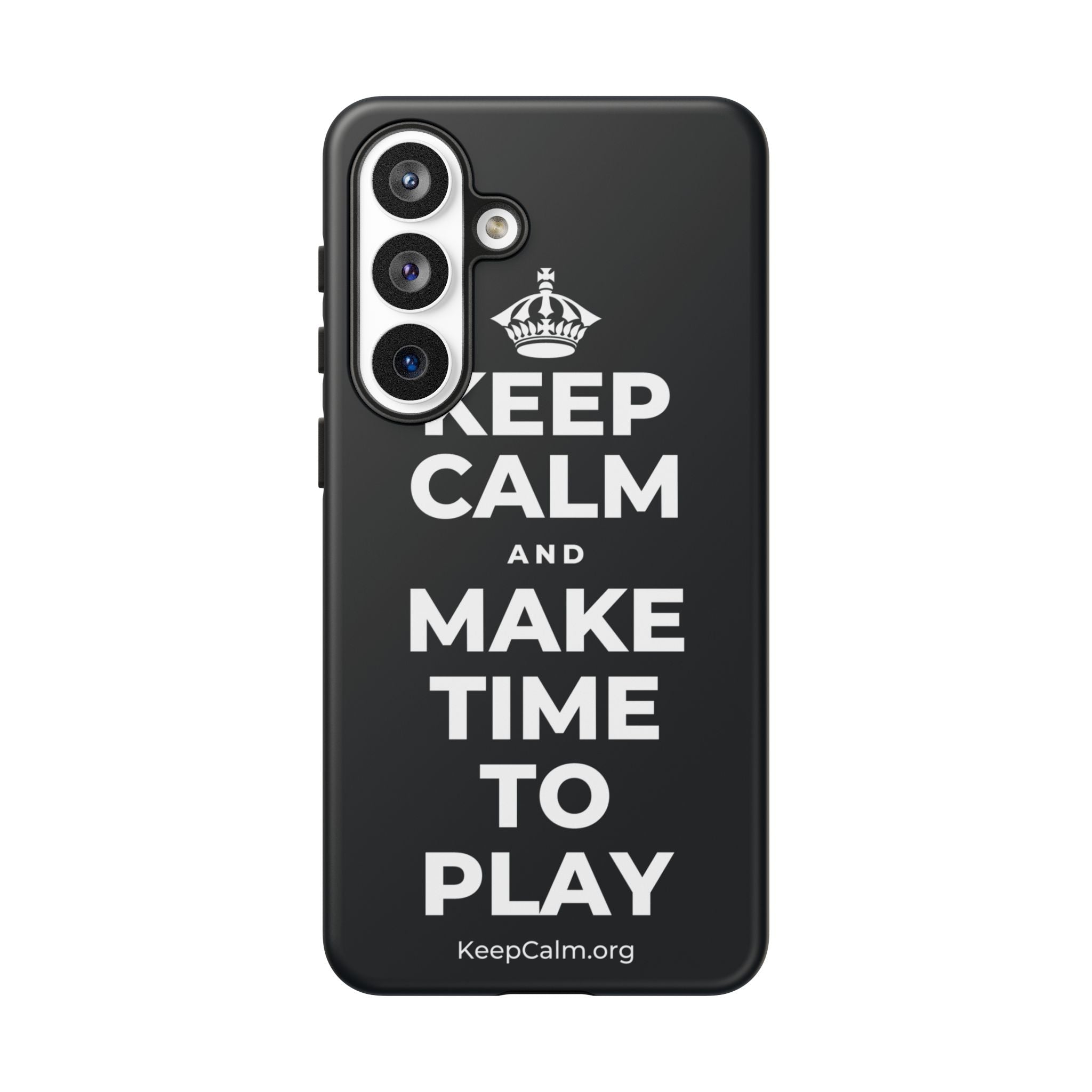 KEEP CALM AND MAKE TIME TO PLAY Phone Case (Dark)