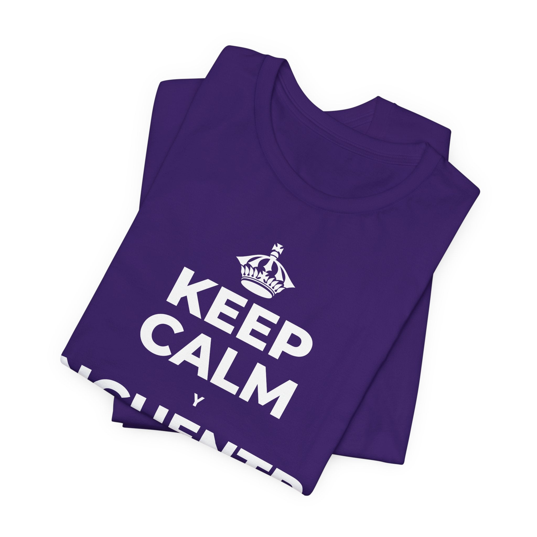 KEEP CALM Y ENCUENTRA TU CENTRO T-Shirt (Soft Cream–Heather Mauve)