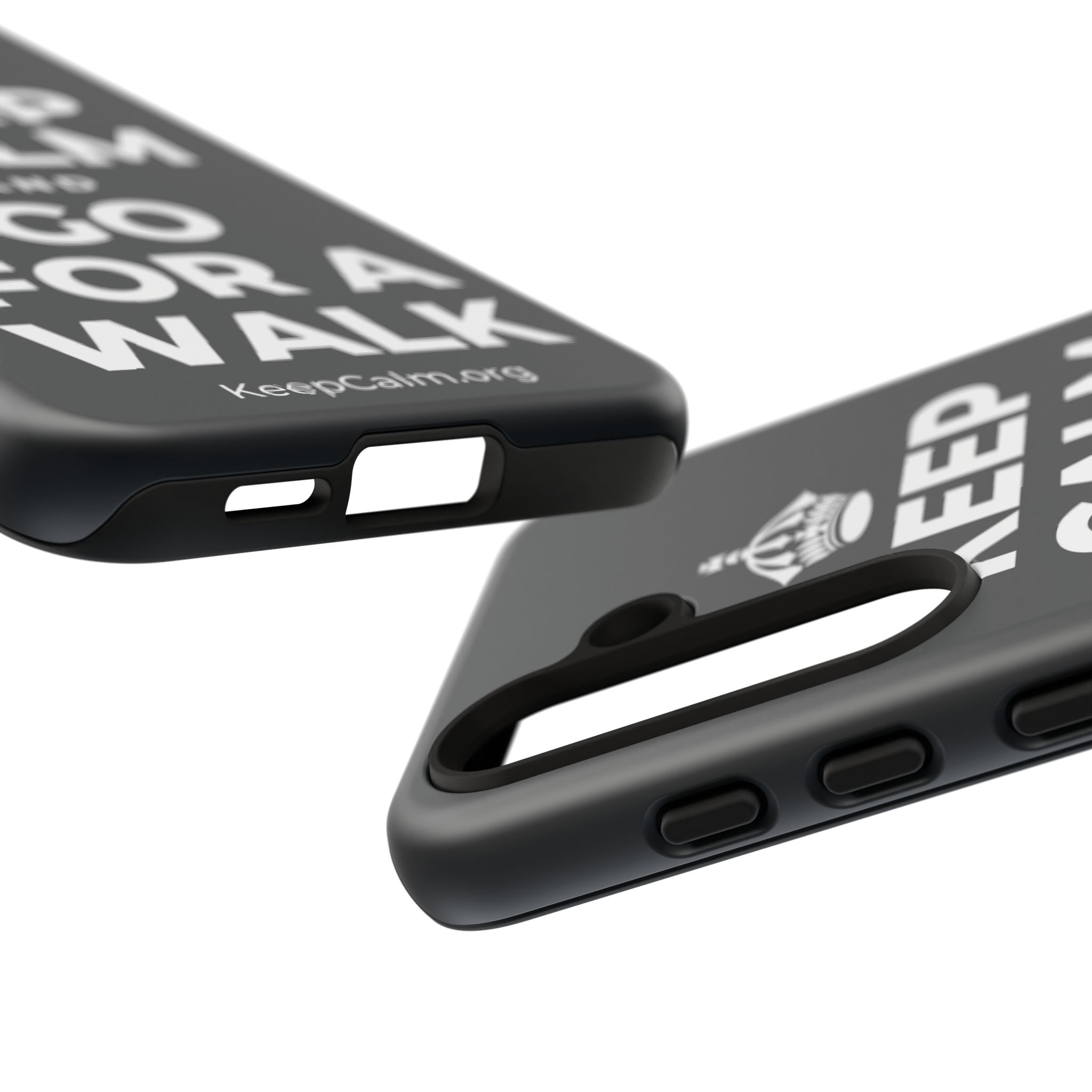 KEEP CALM AND GO FOR A WALK Phone Case (Dark)