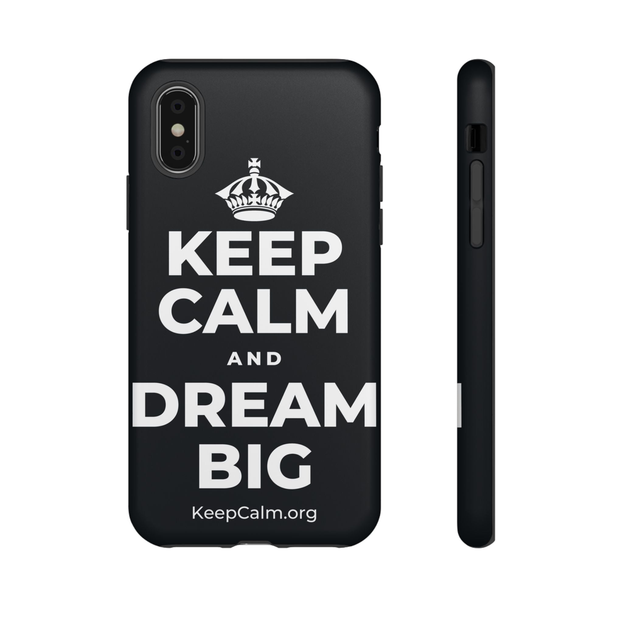 KEEP CALM AND DREAM BIG Phone Case (Dark)