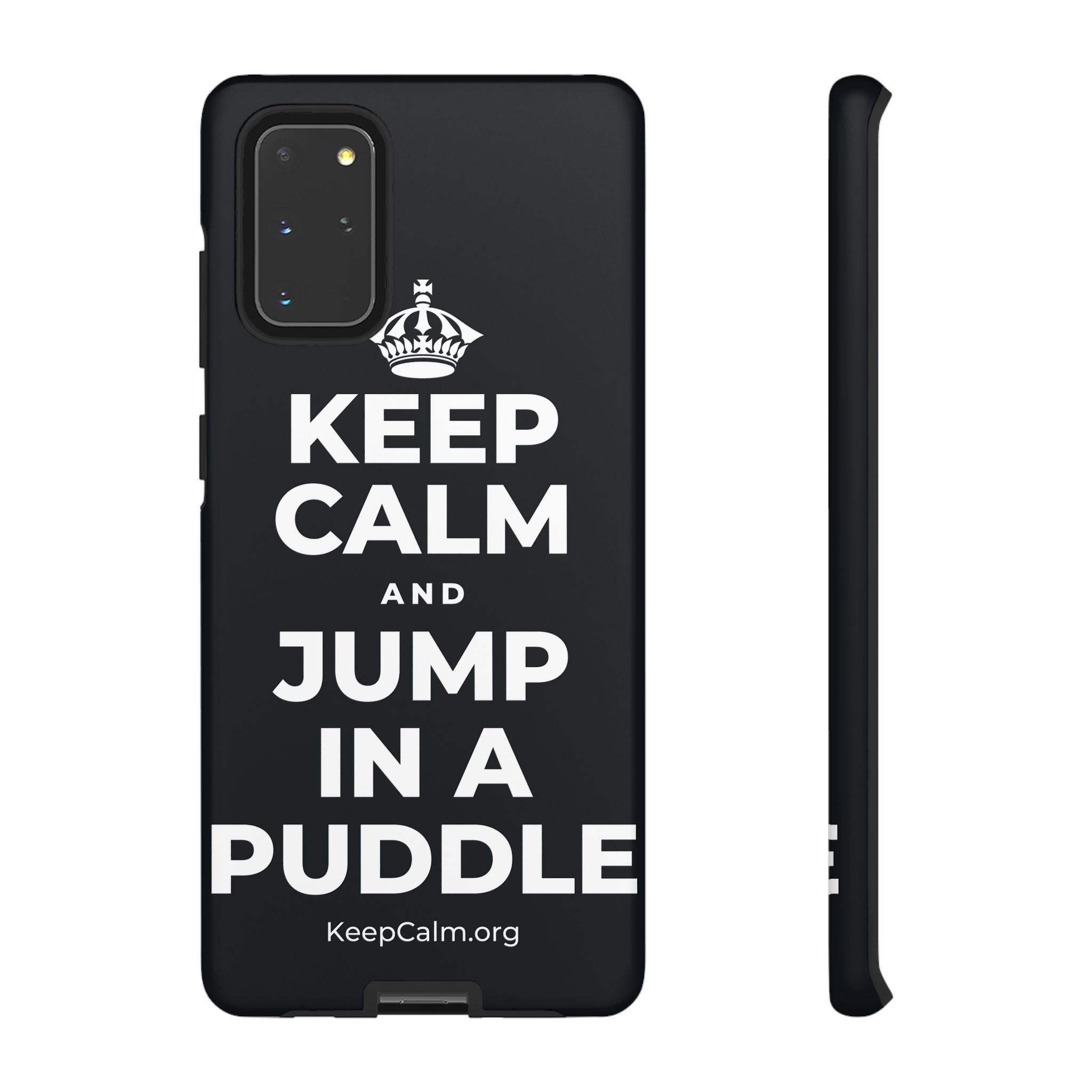 KEEP CALM AND JUMP IN A PUDDLE Phone Case (Dark)