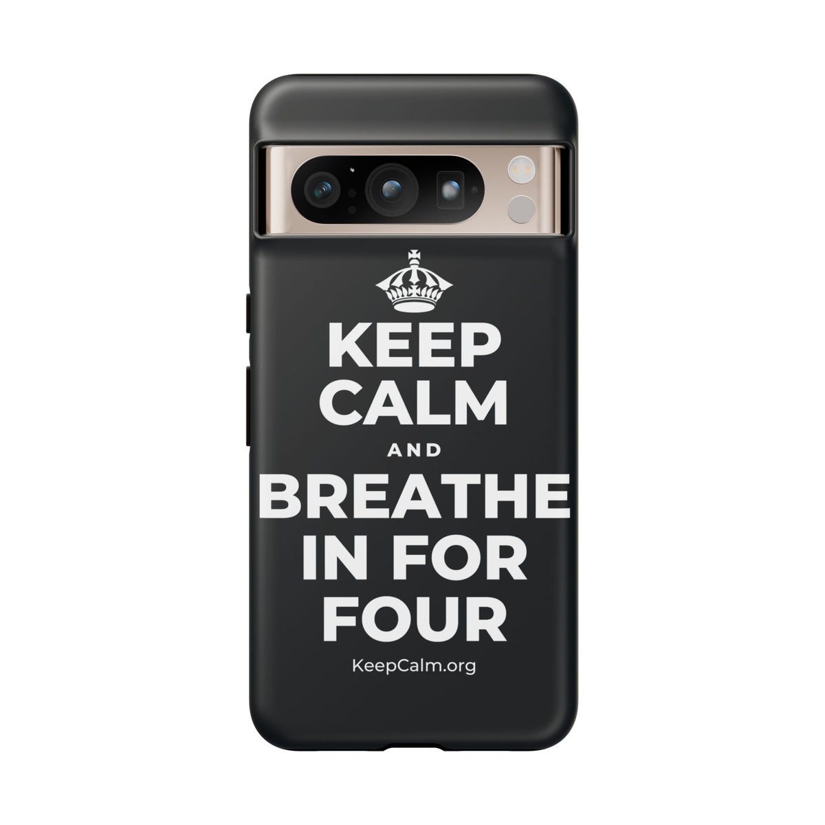 KEEP CALM AND BREATHE IN FOR FOUR Phone Case (Dark)