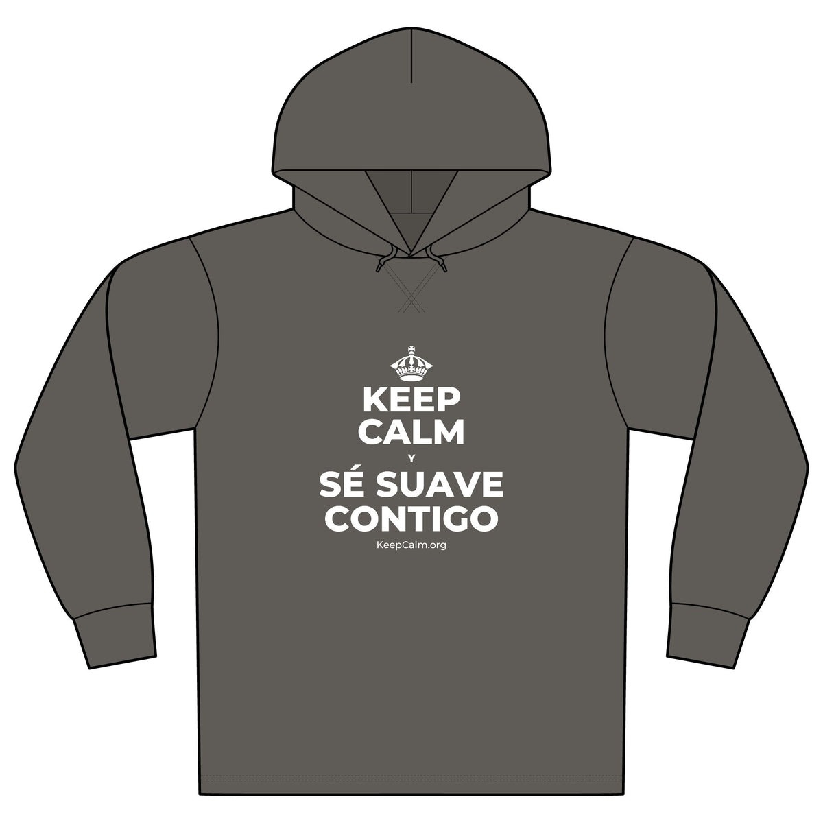 KEEP CALM Y SÉ SUAVE CONTIGO Organic Hoodie Tee