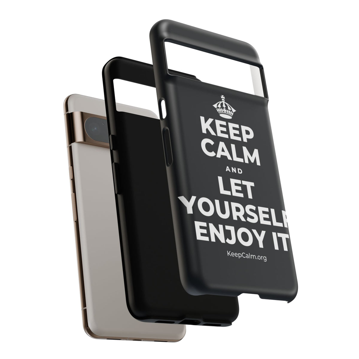 KEEP CALM AND LET YOURSELF ENJOY IT Phone Case (Dark)