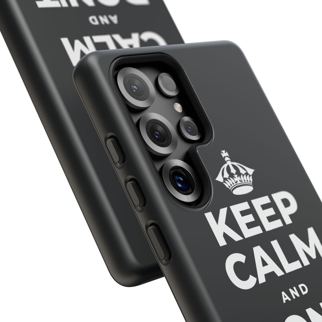 KEEP CALM AND DON'T TRIP OUT Phone Case (Dark)