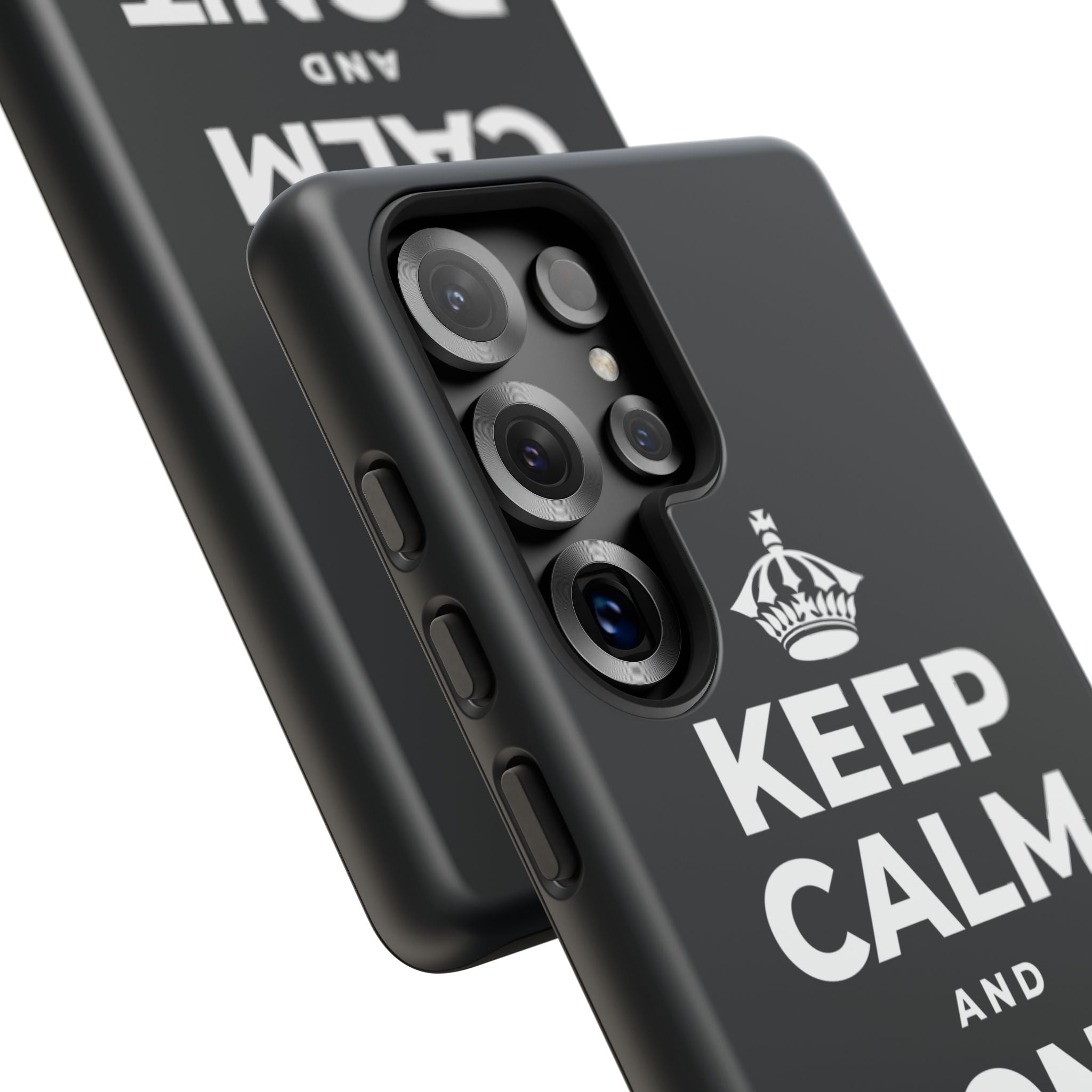 KEEP CALM AND DON'T TRIP OUT Phone Case (Dark)