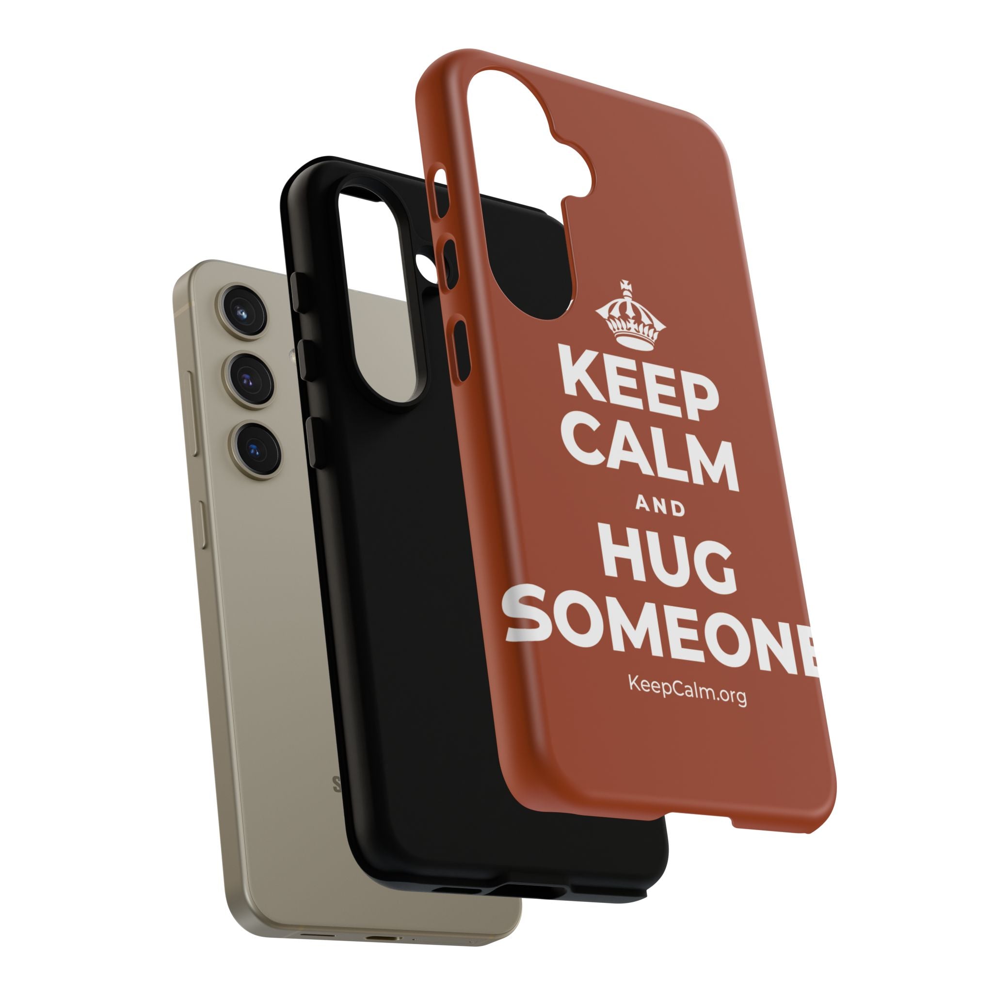 KEEP CALM AND HUG SOMEONE Phone Case