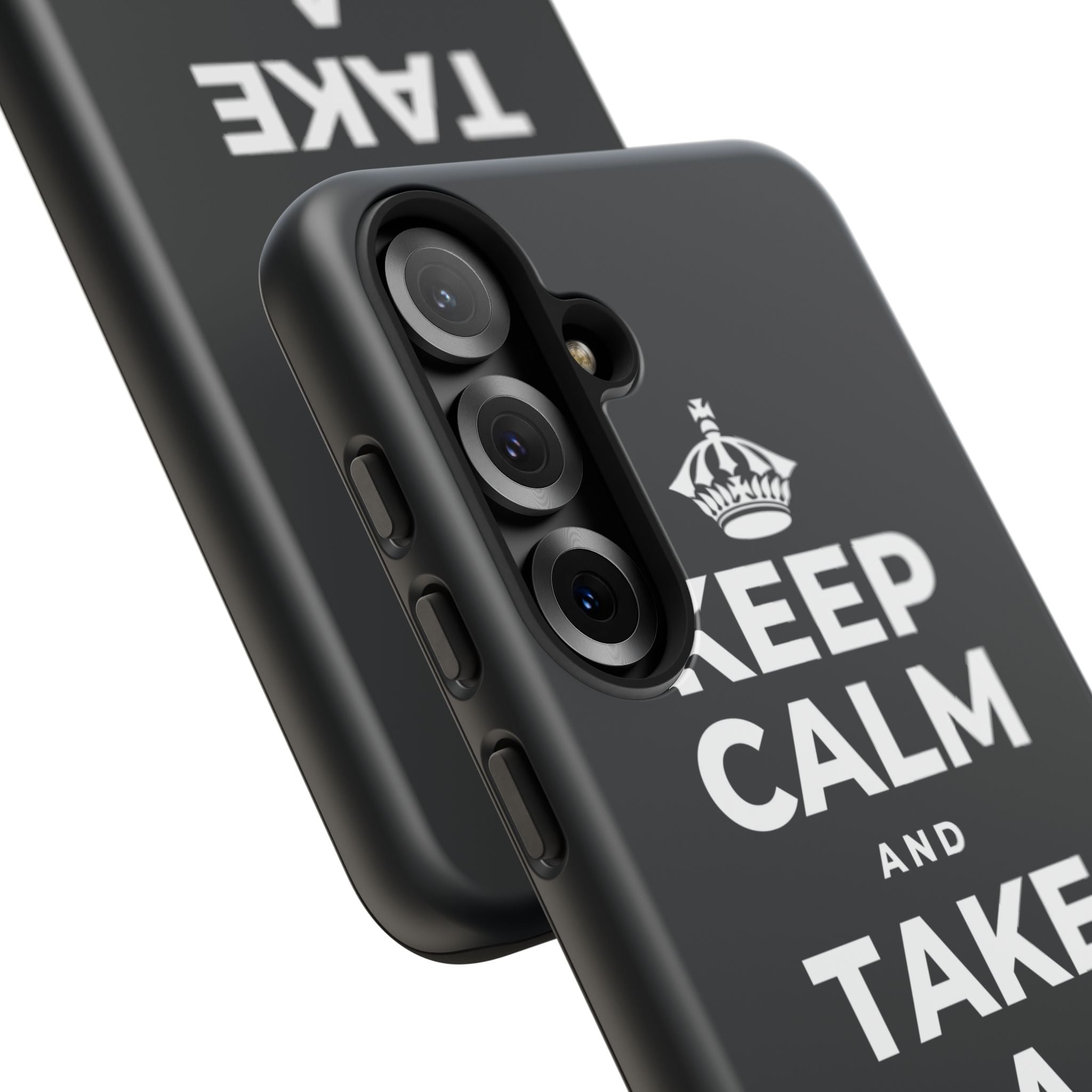 KEEP CALM AND TAKE A REAL BREAK Phone Case (Dark)