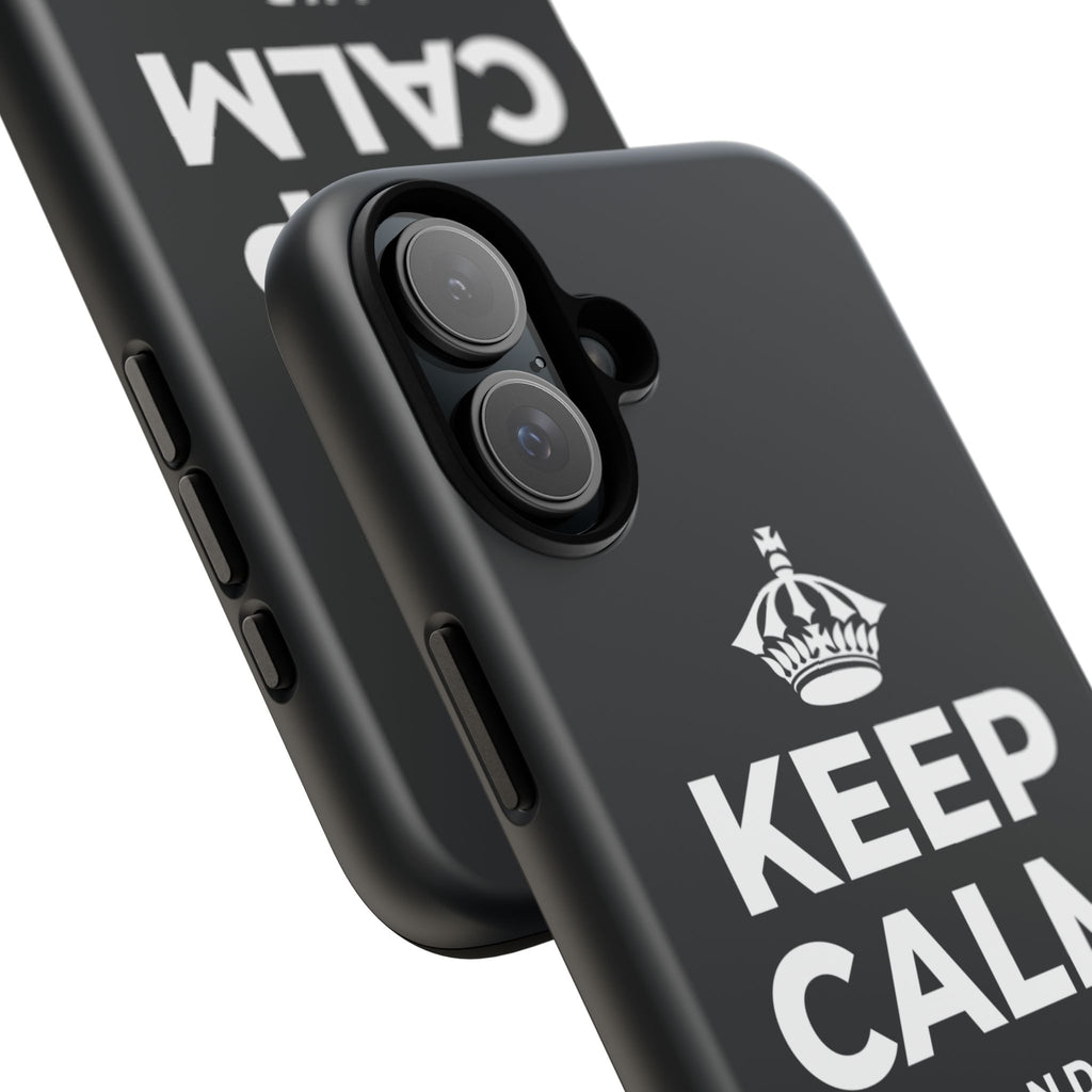 KEEP CALM AND LOCK IN Phone Case (Dark)