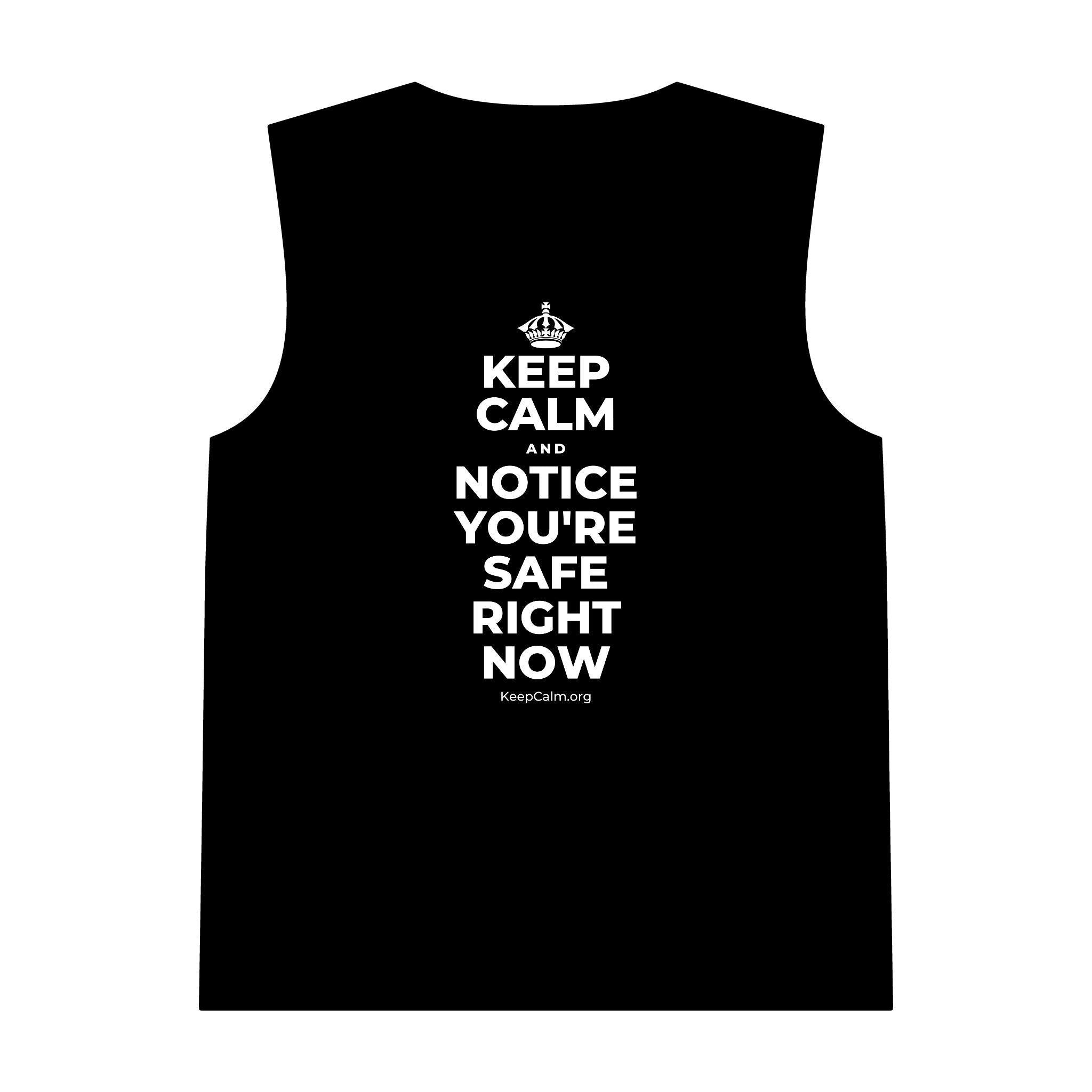 KEEP CALM AND NOTICE YOU'RE SAFE RIGHT NOW Tank Top