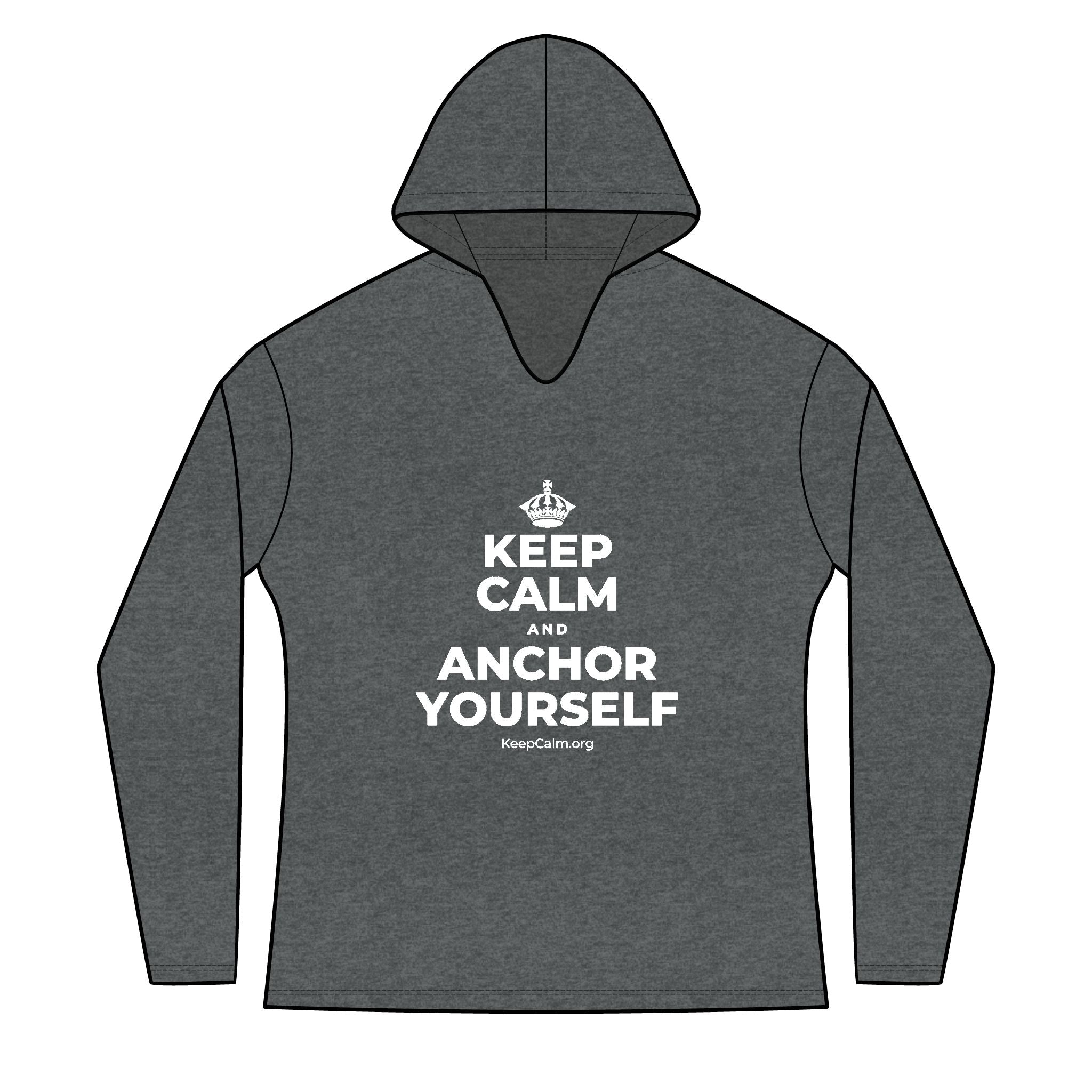 KEEP CALM AND ANCHOR YOURSELF Women's Long Sleeve Hoodie