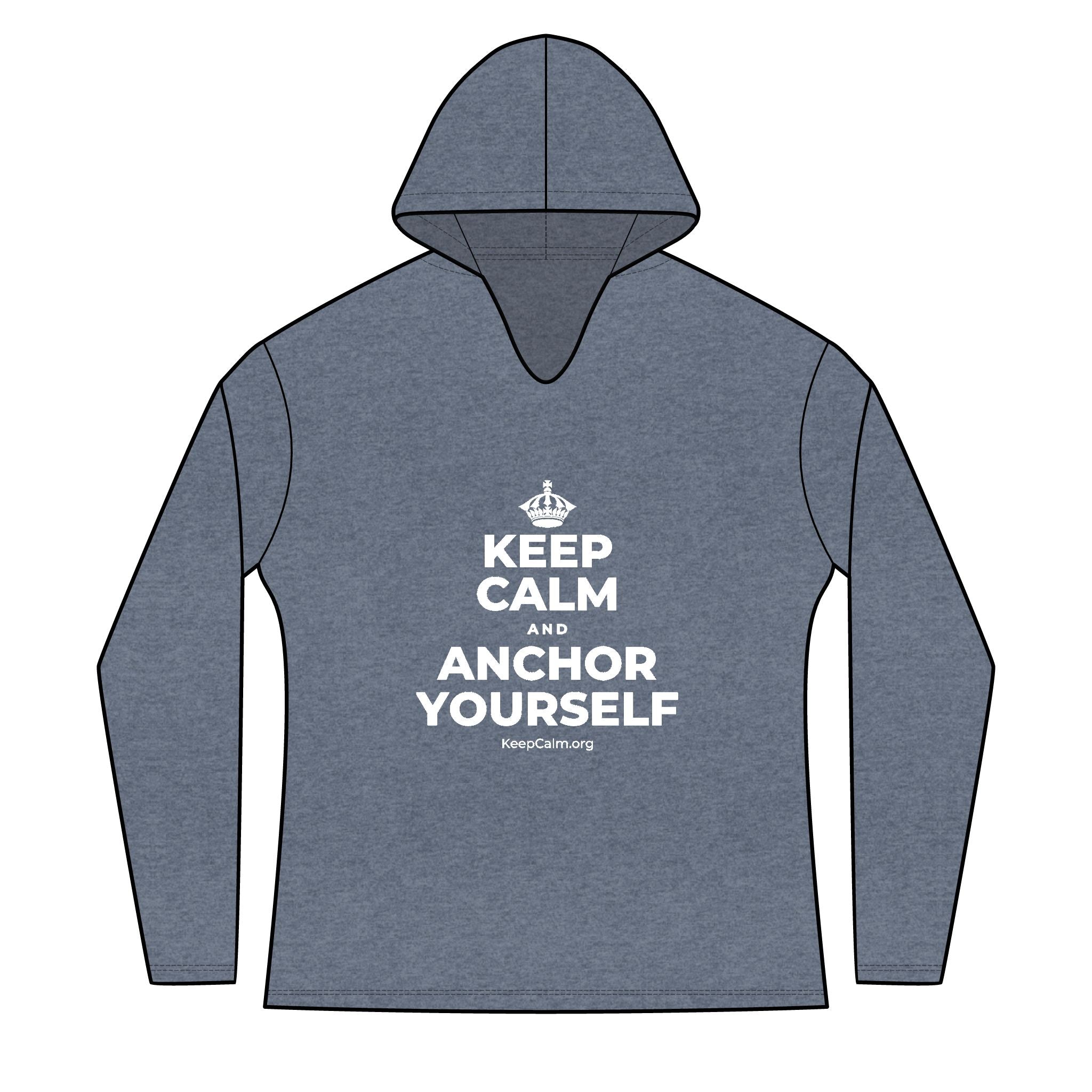 KEEP CALM AND ANCHOR YOURSELF Women's Long Sleeve Hoodie