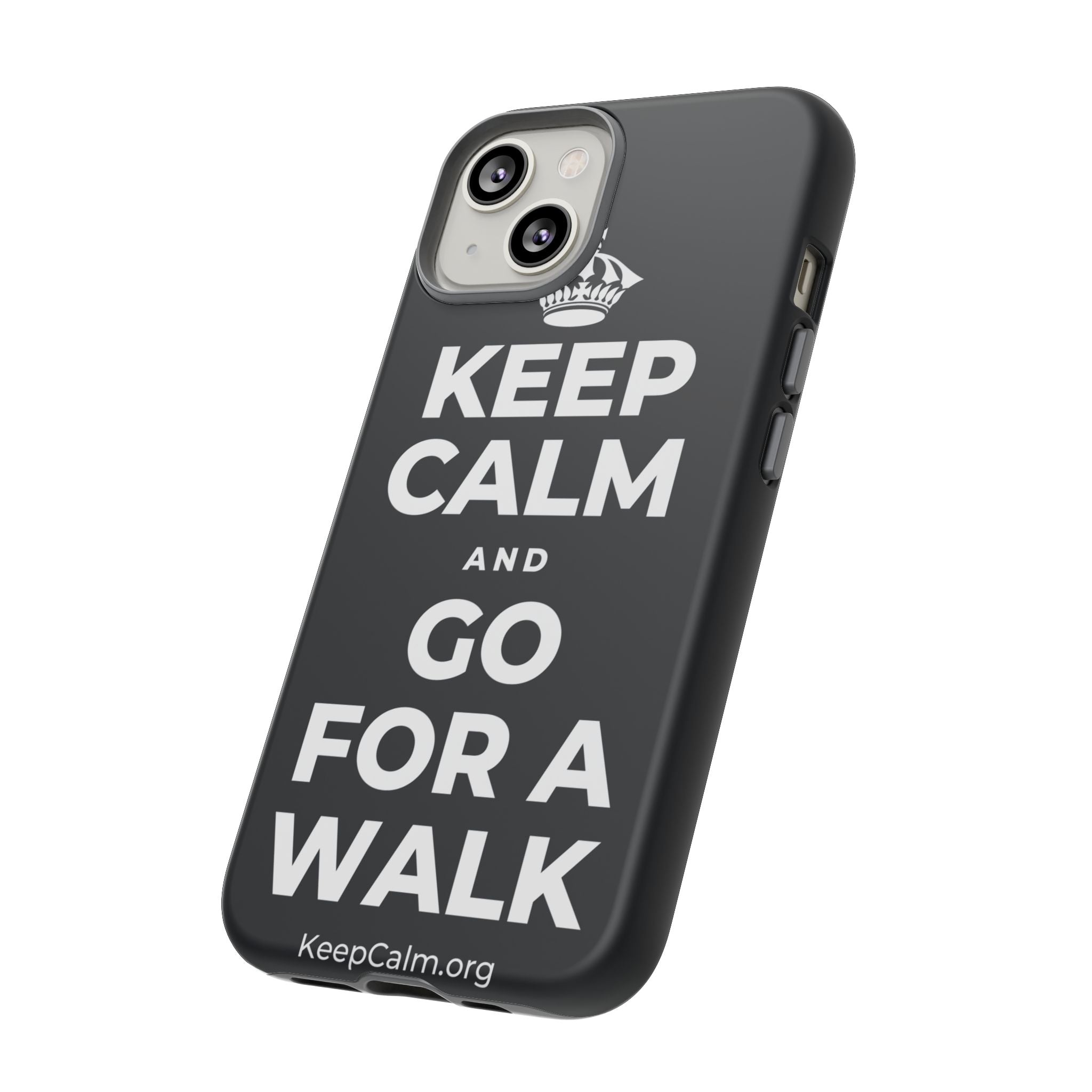 KEEP CALM AND GO FOR A WALK Phone Case (Dark)