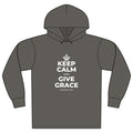 KEEP CALM AND GIVE GRACE Organic Hoodie Tee