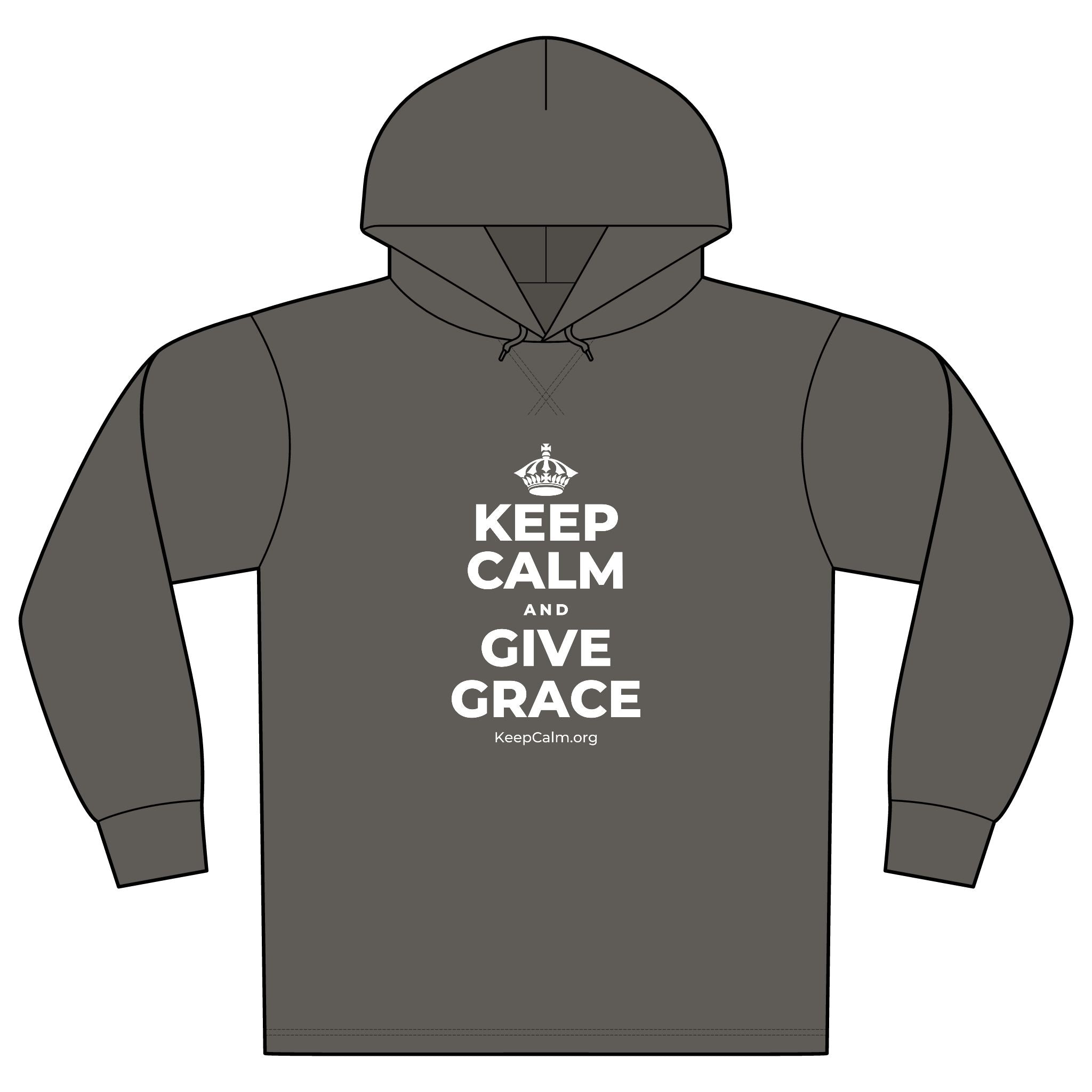 KEEP CALM AND GIVE GRACE Organic Hoodie Tee
