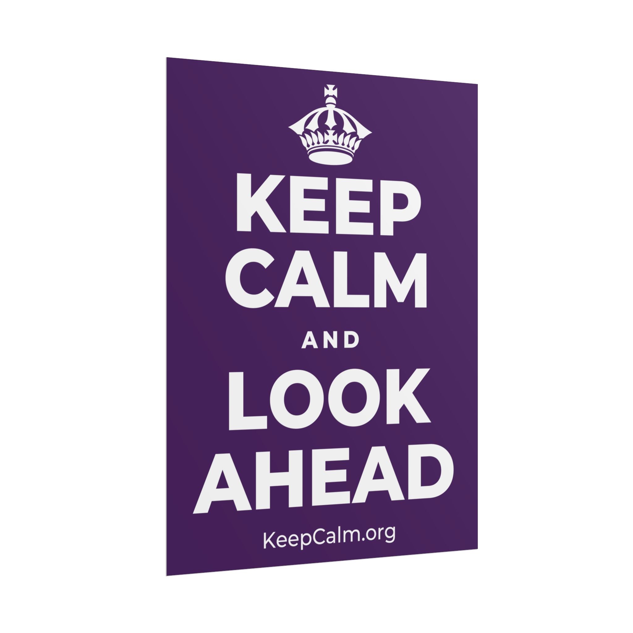 KEEP CALM AND LOOK AHEAD Poster