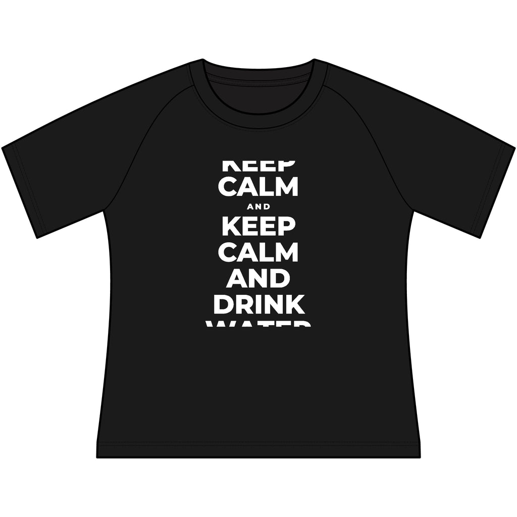 KEEP CALM AND DRINK WATER Women's Raglan Tee
