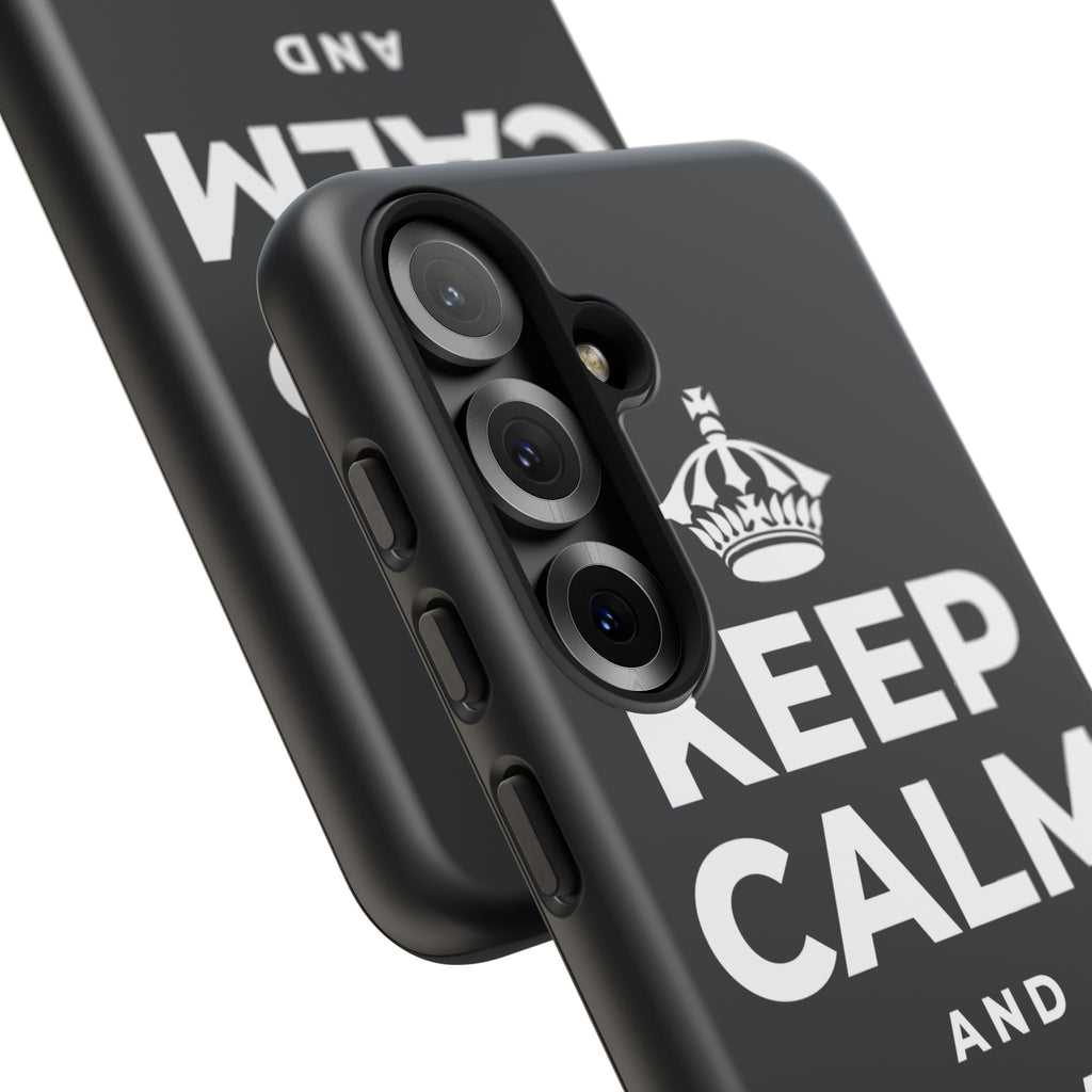 KEEP CALM AND SOAK IT UP Phone Case (Dark)