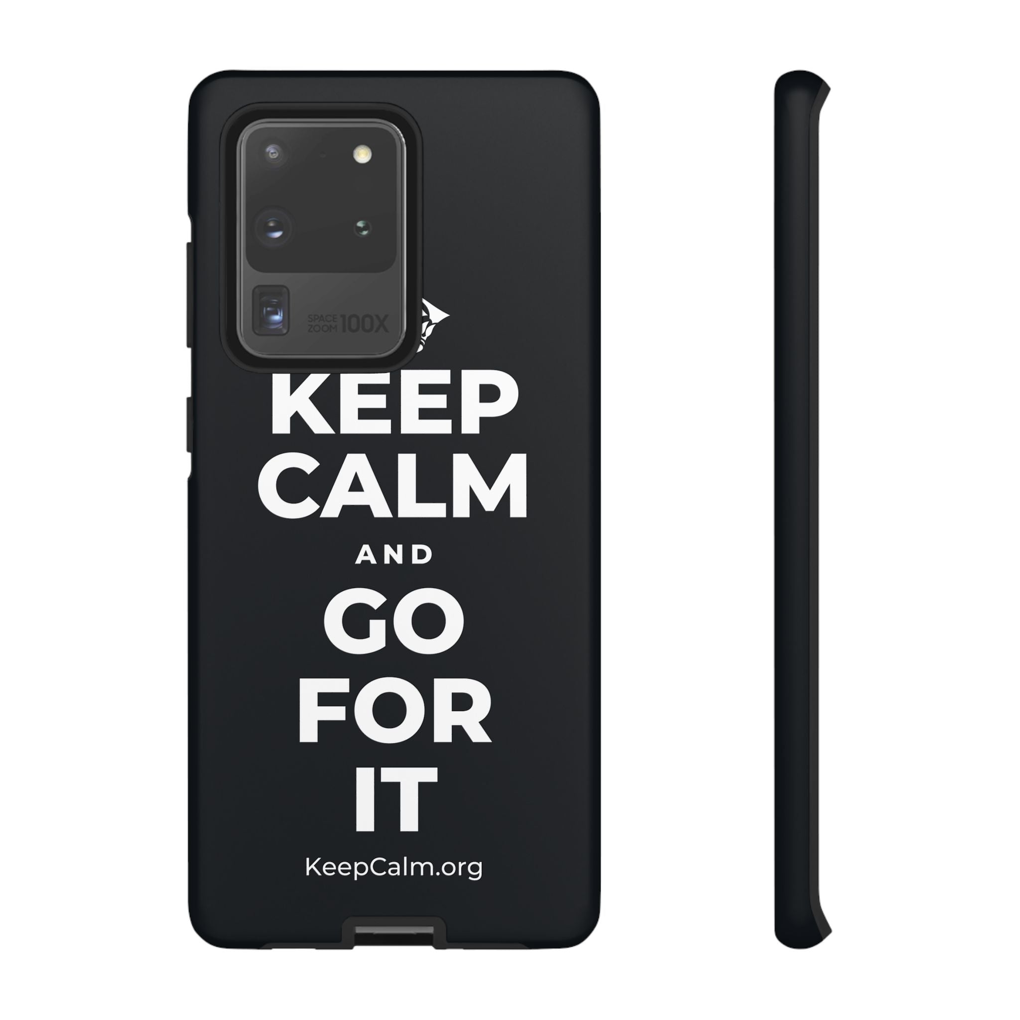 KEEP CALM AND GO FOR IT Phone Case (Dark)