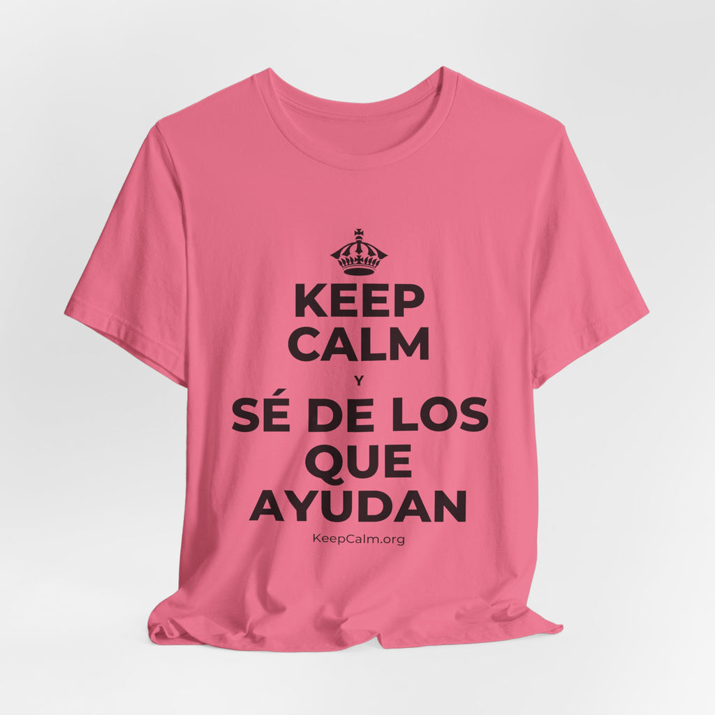 KEEP CALM Y SÉ DE LOS QUE AYUDAN T-Shirt (Military Green–Autumn)