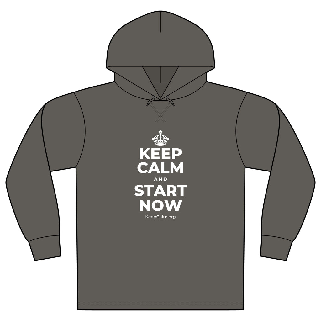 KEEP CALM AND START NOW Organic Hoodie Tee