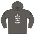 KEEP CALM AND START NOW Organic Hoodie Tee
