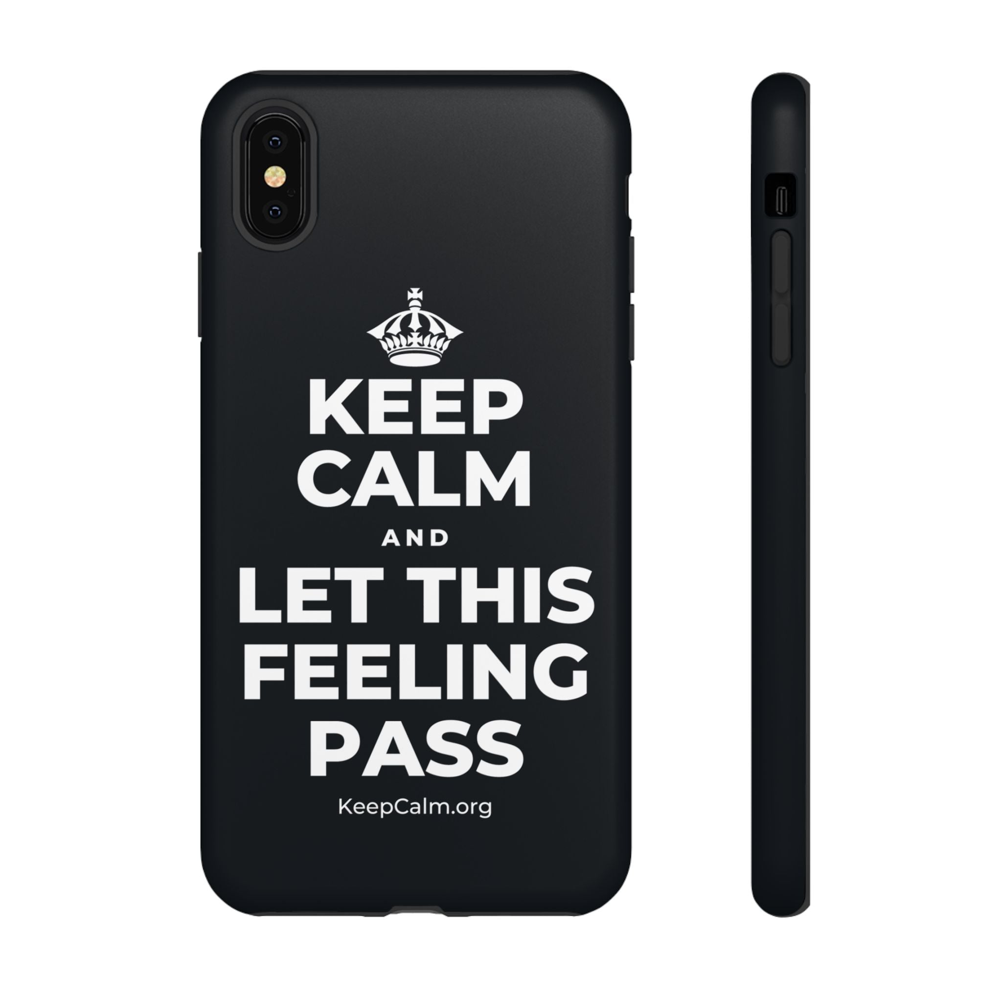 KEEP CALM AND LET THIS FEELING PASS Phone Case (Dark)