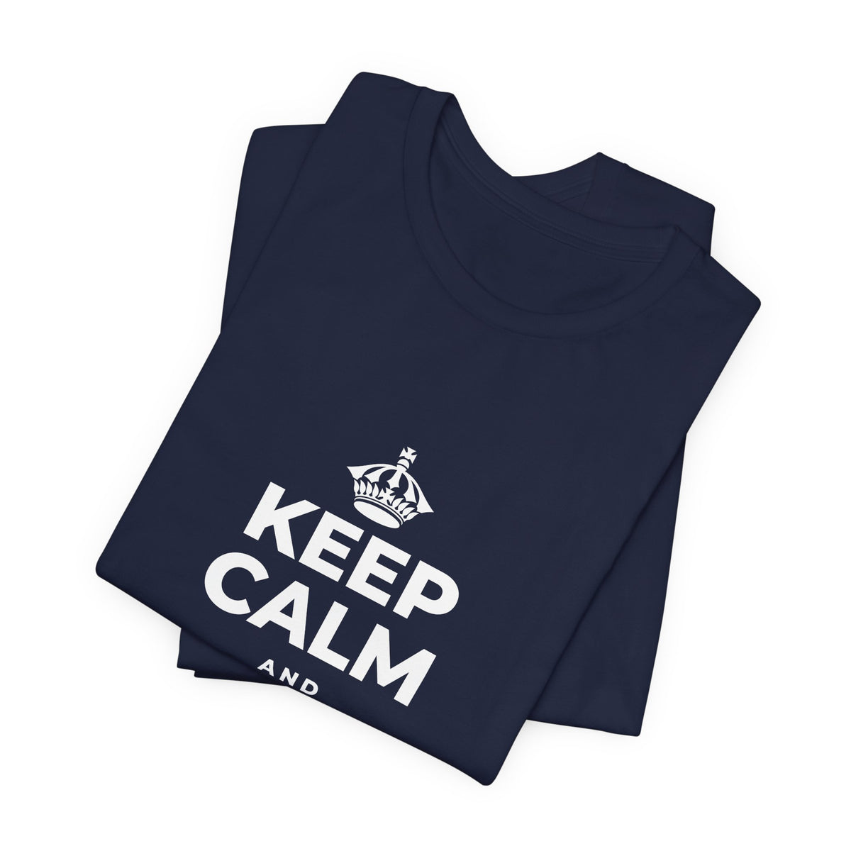 KEEP CALM AND TRUST YOURSELF T-Shirt (White–Asphalt)