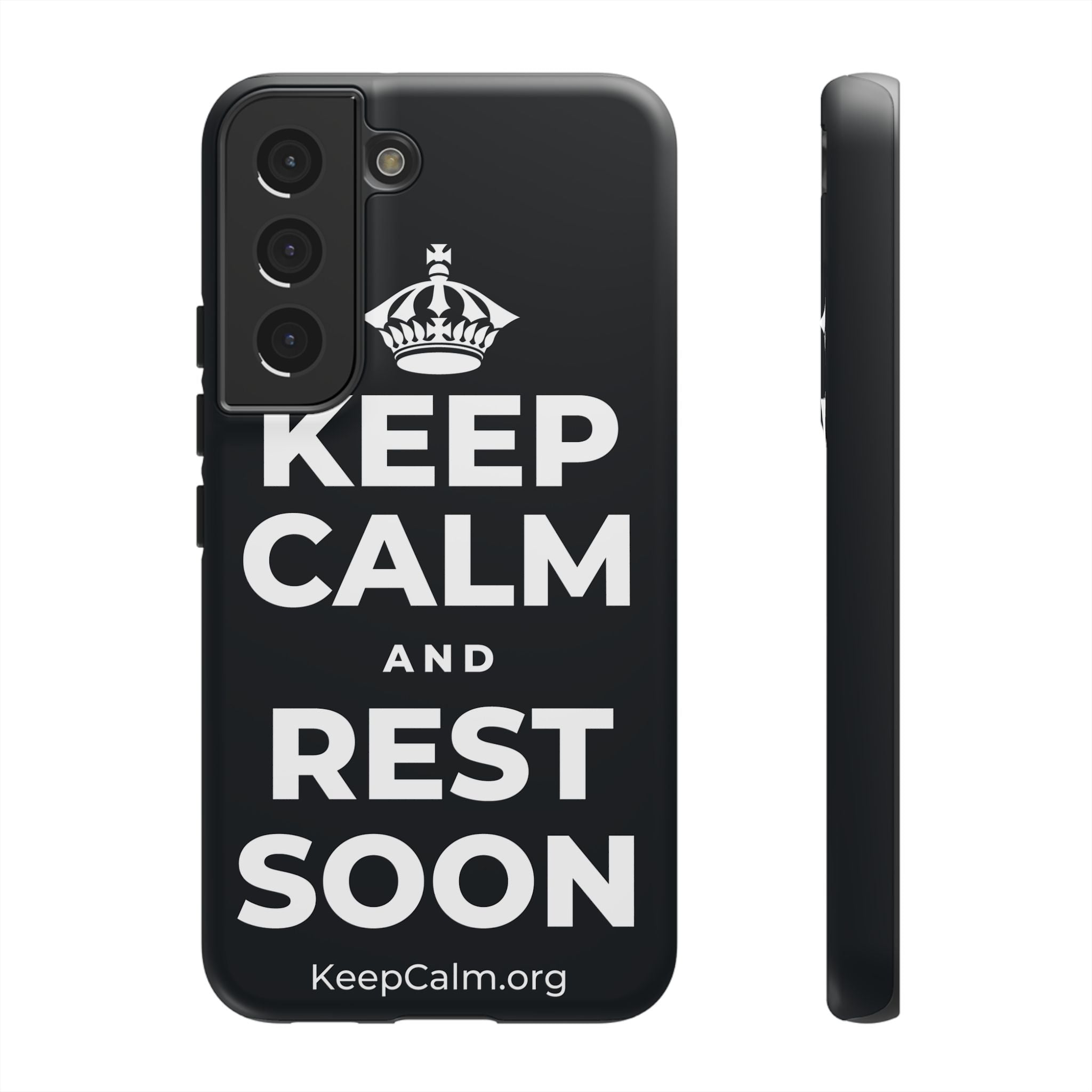 KEEP CALM AND REST SOON Phone Case (Dark)