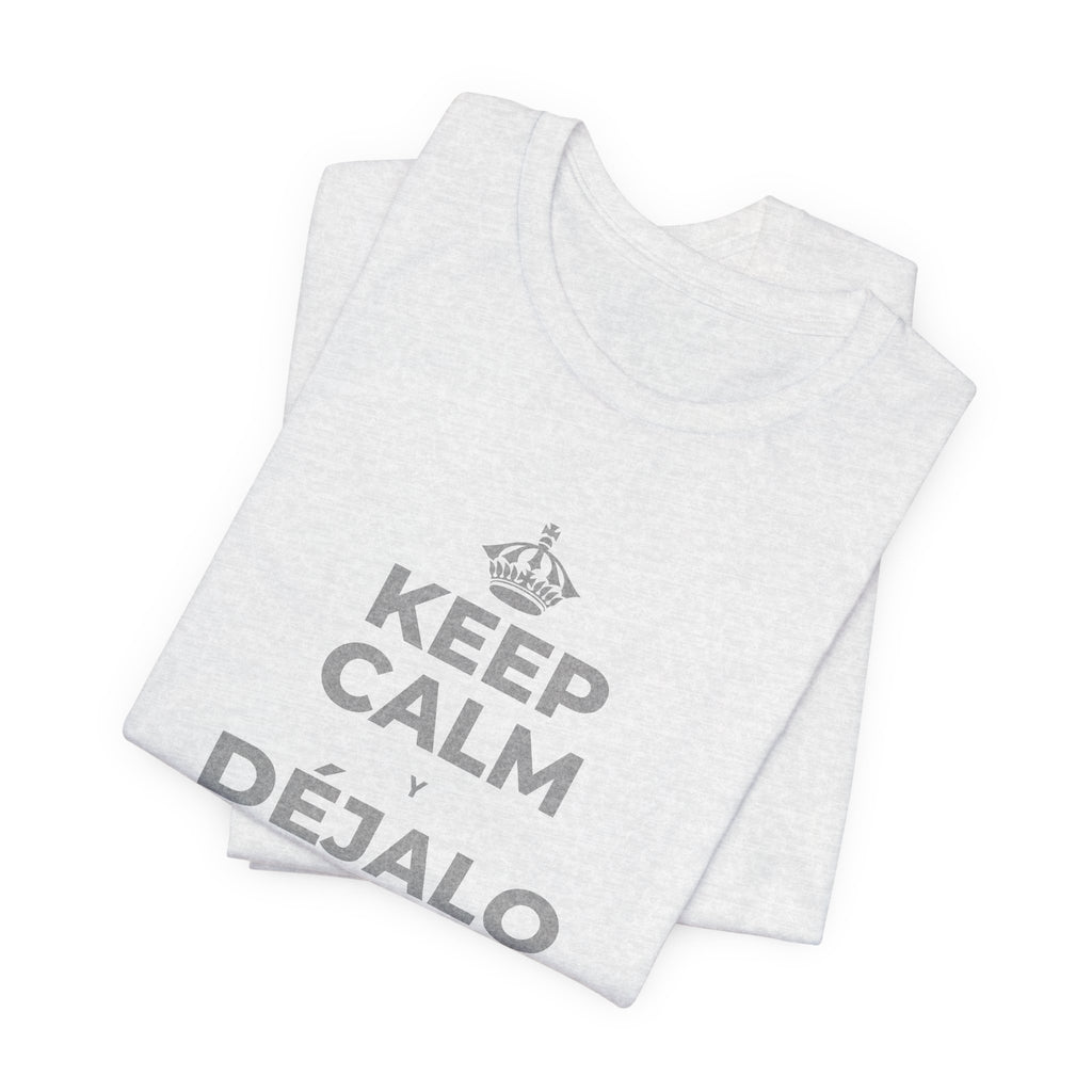 KEEP CALM Y DÉJALO MEJOR DE COMO ESTABA T-Shirt (Soft Cream–Heather Mauve)