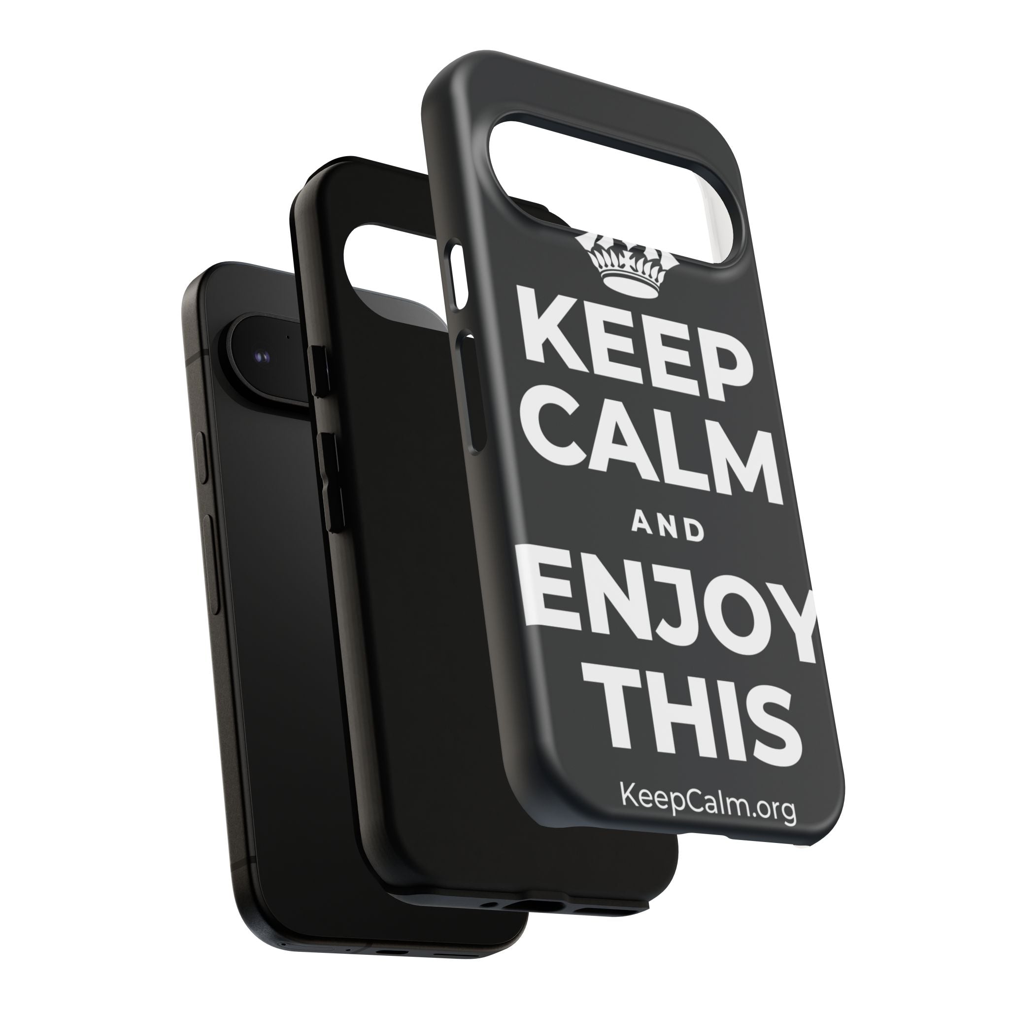 KEEP CALM AND ENJOY THIS Phone Case (Dark)
