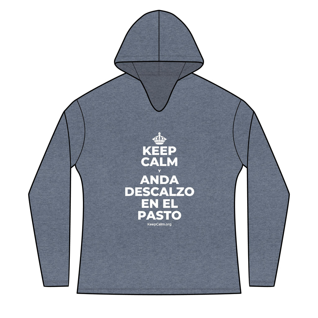 KEEP CALM Y ANDA DESCALZO EN EL PASTO Women's Long Sleeve Hoodie