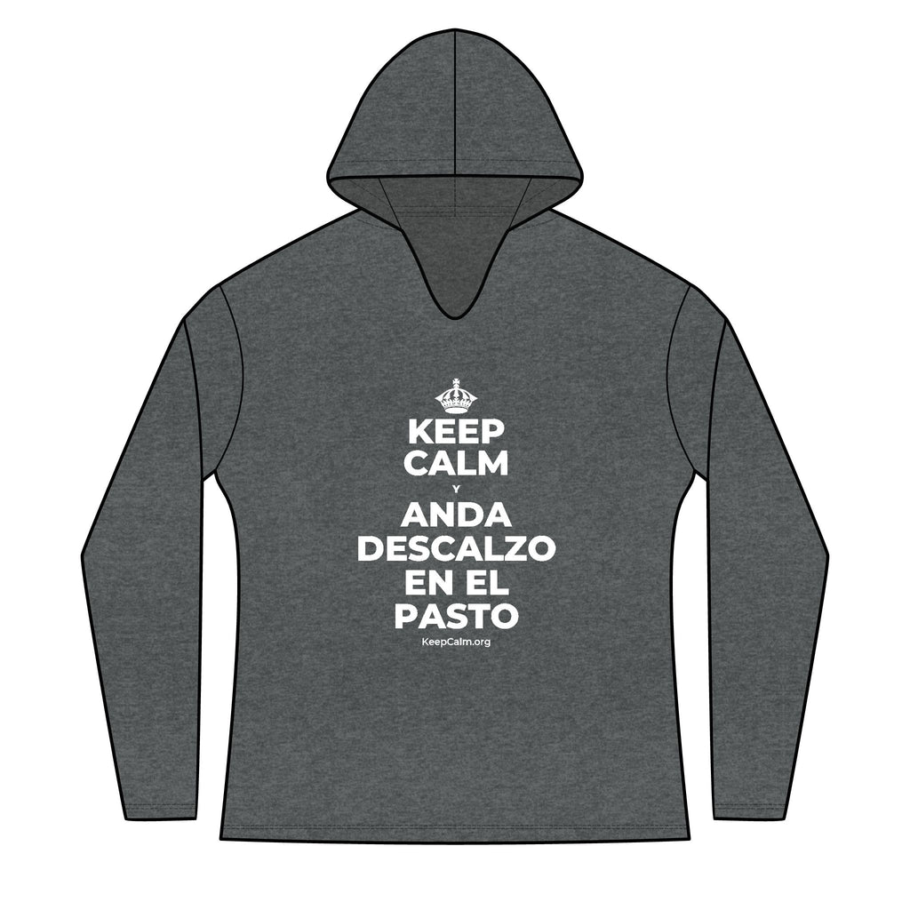 KEEP CALM Y ANDA DESCALZO EN EL PASTO Women's Long Sleeve Hoodie