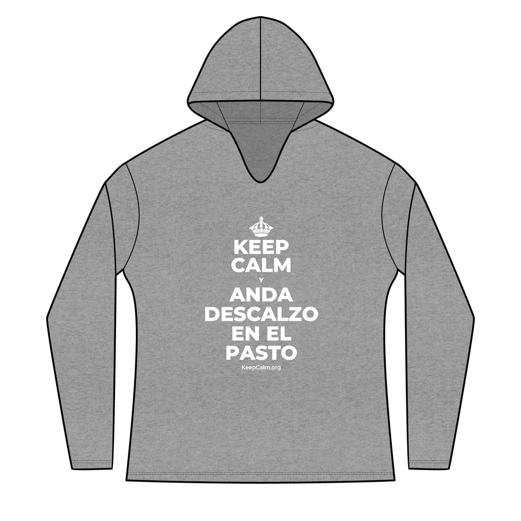 KEEP CALM Y ANDA DESCALZO EN EL PASTO Women's Long Sleeve Hoodie