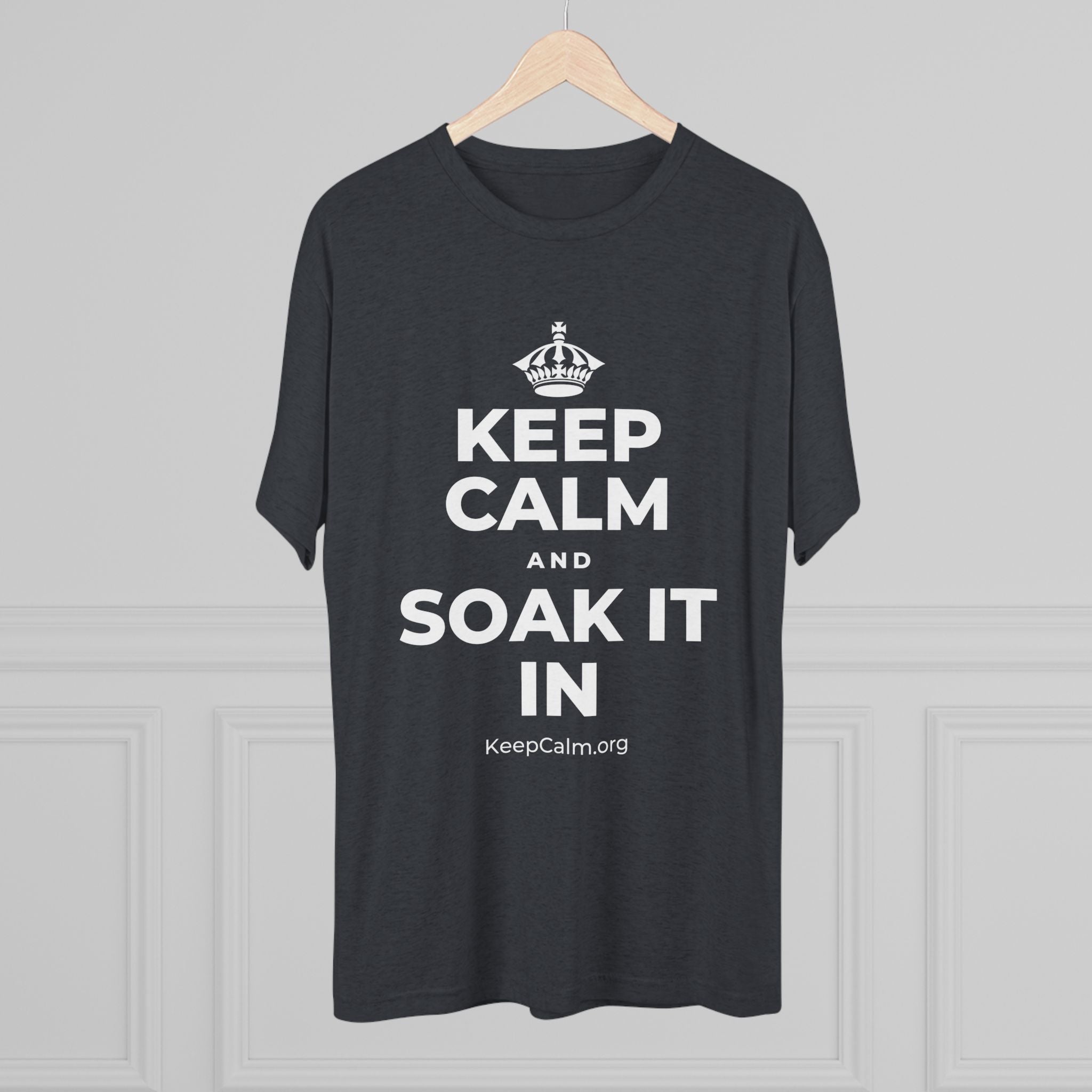 KEEP CALM AND SOAK IT IN Tri-Blend Tee