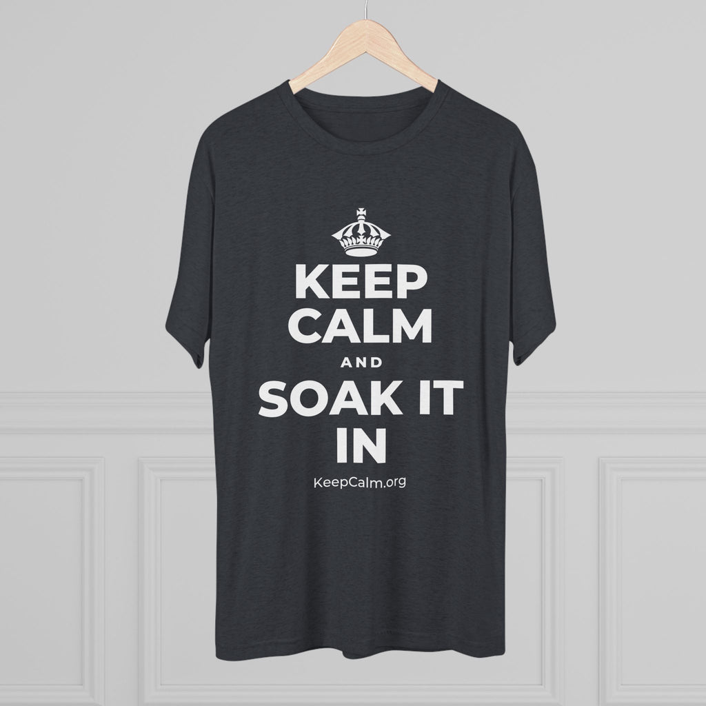 KEEP CALM AND SOAK IT IN Tri-Blend Tee