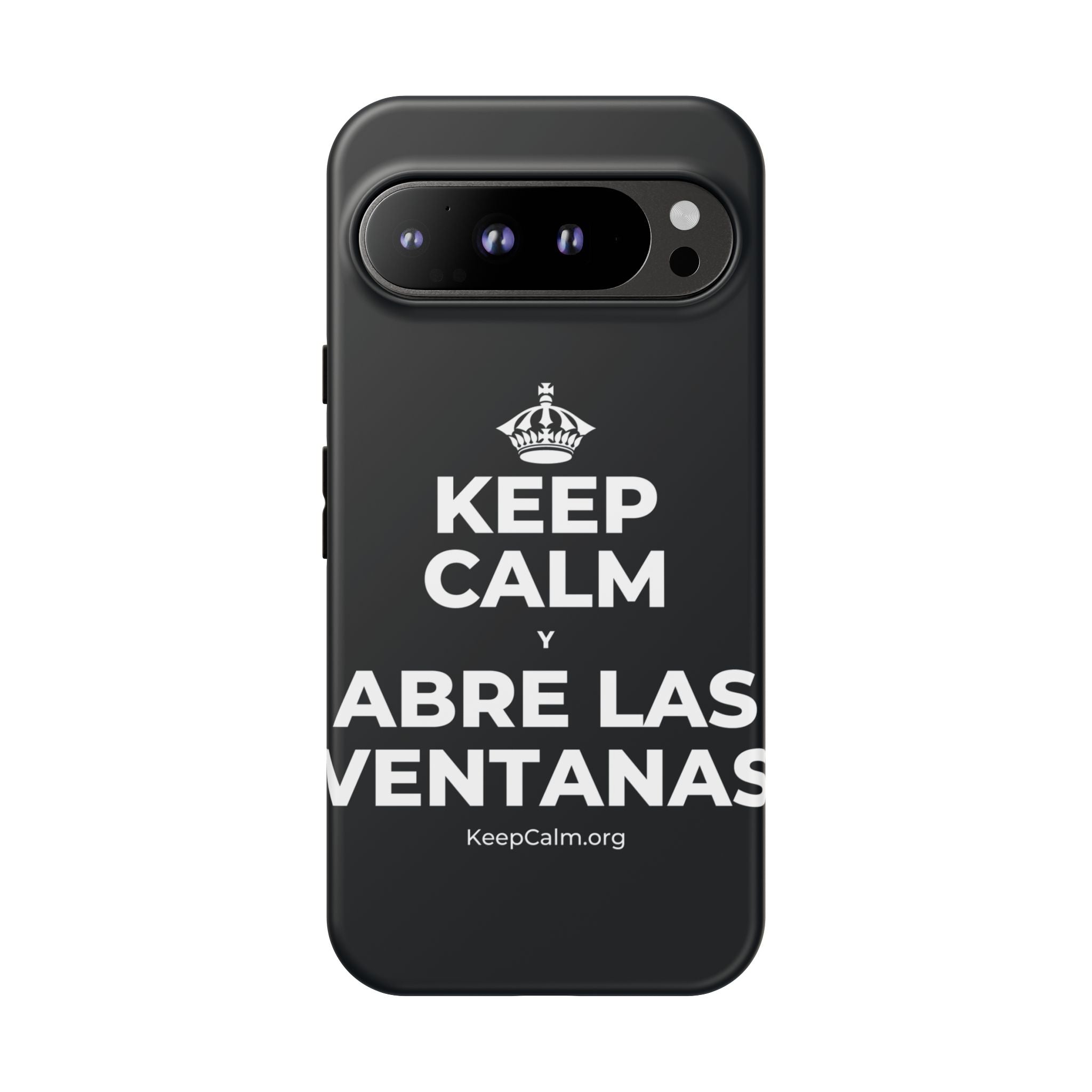 KEEP CALM Y ABRE LAS VENTANAS Phone Case (Dark)