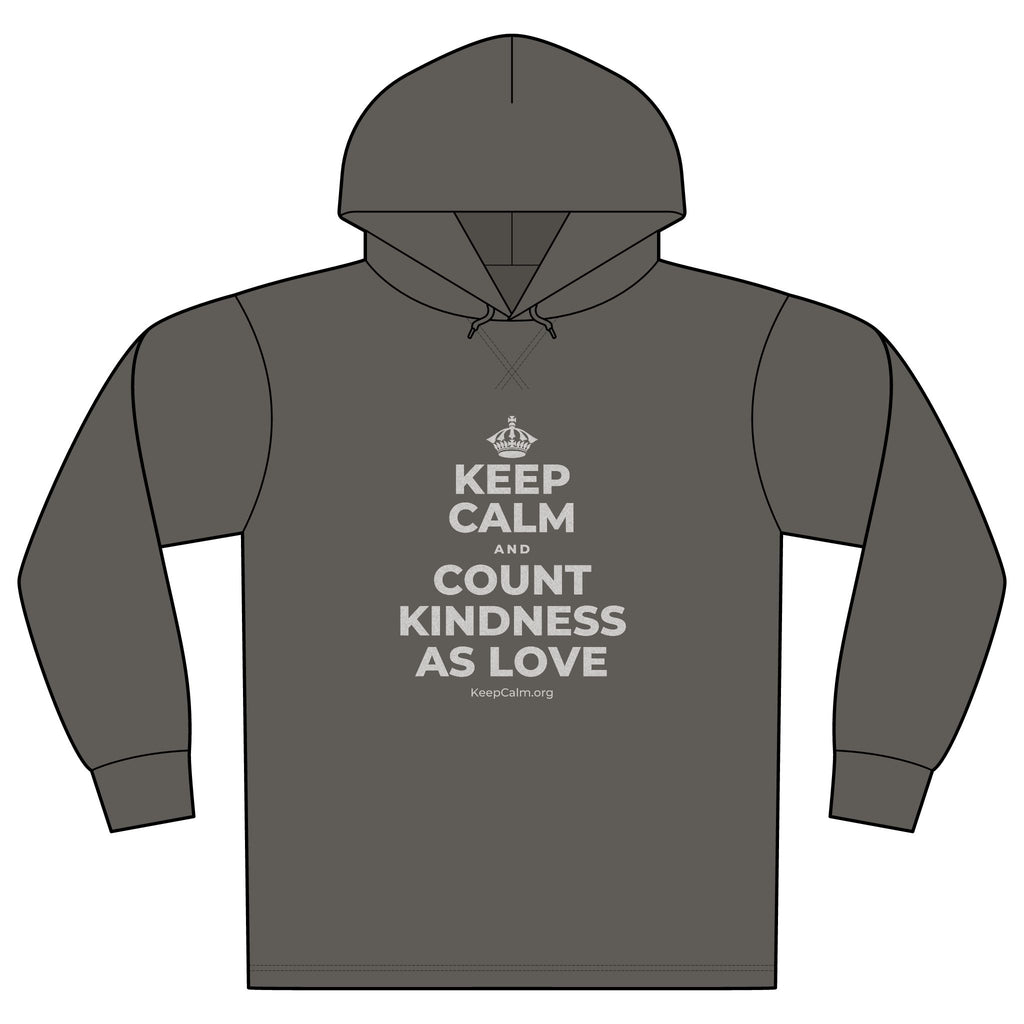 KEEP CALM AND COUNT KINDNESS AS LOVE Organic Hoodie Tee