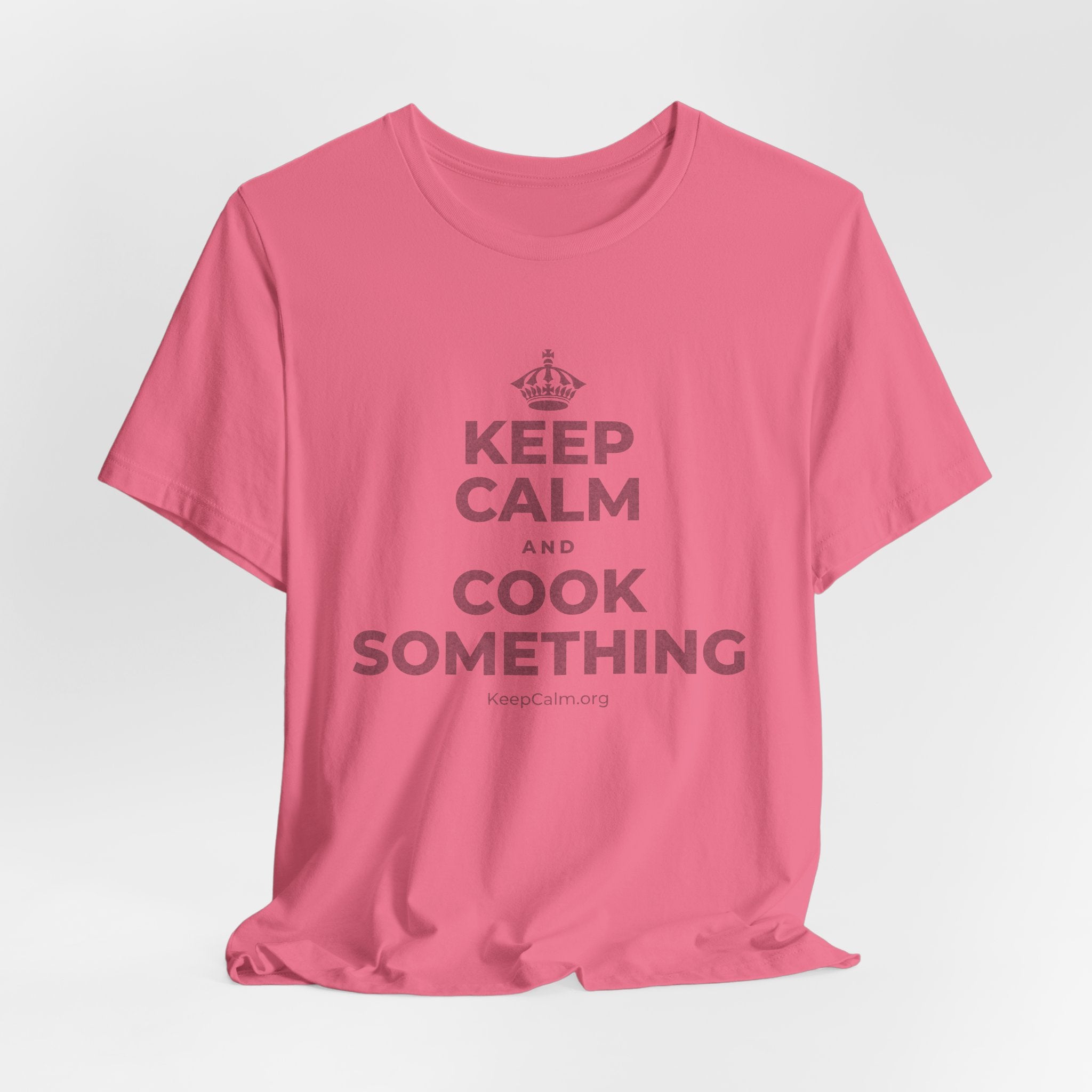 KEEP CALM AND COOK SOMETHING T-Shirt (Military Green–Autumn)